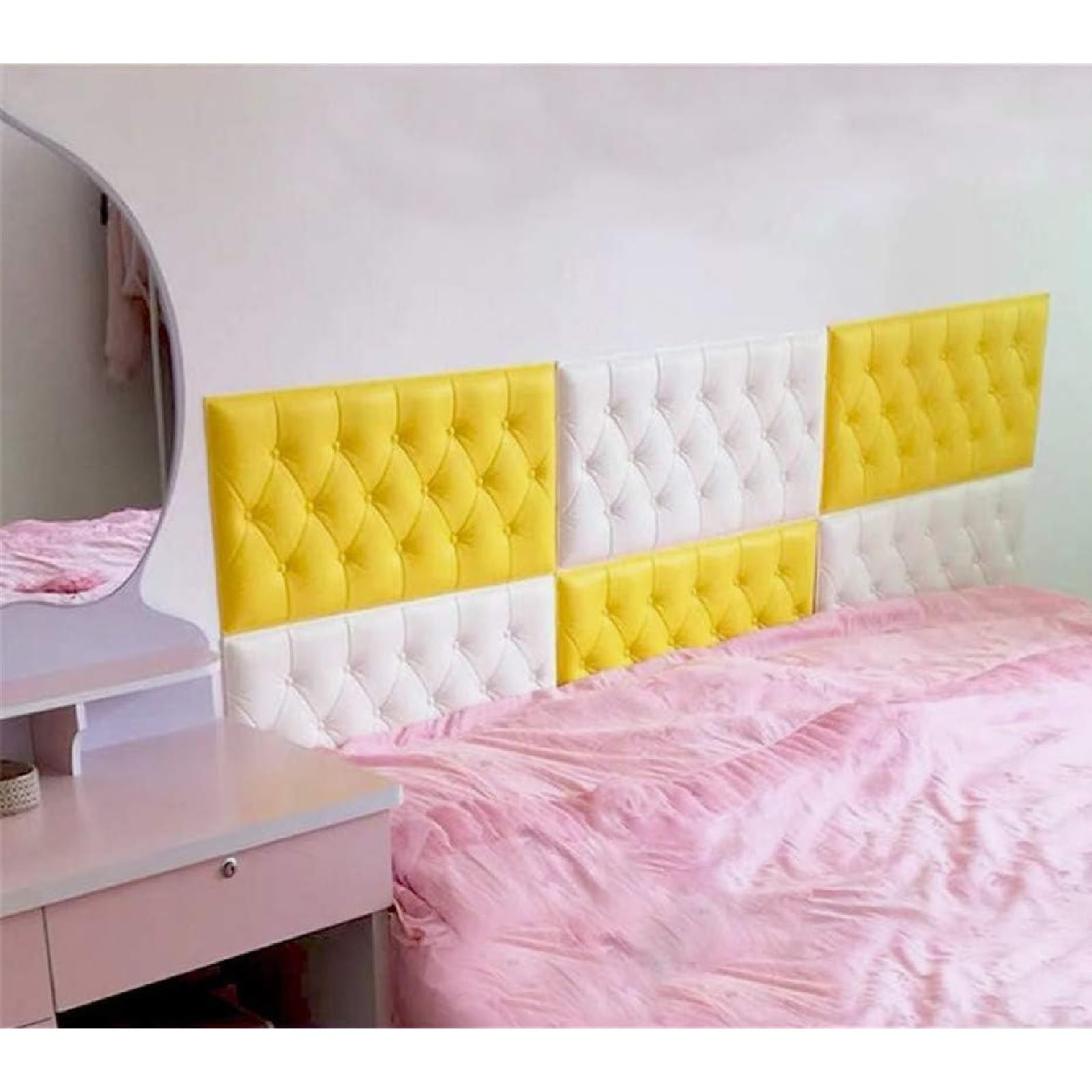 4 Pannelli Antiurto Per Parete Bambini | Morbidi Cuscini In PVC E Spugna | Facili Da Installare E Rimuovere - Foto 9