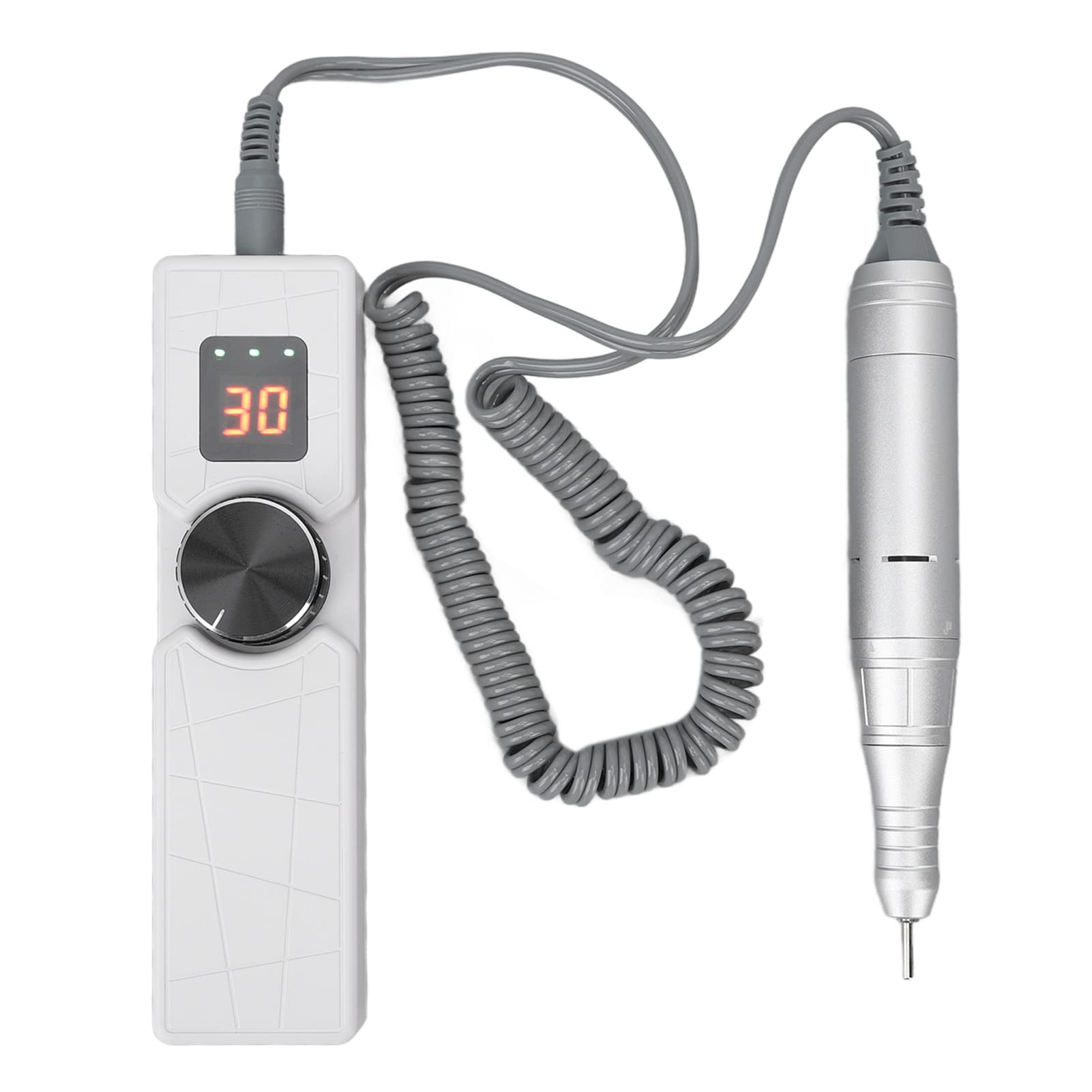 Generic Macchina per trapano per unghie LCD, portatile, ricarica USB, lima elettrica per unghie con velocità regolabile 0 a 30000 giri/min, per manicure e pedicure a casa e in salone