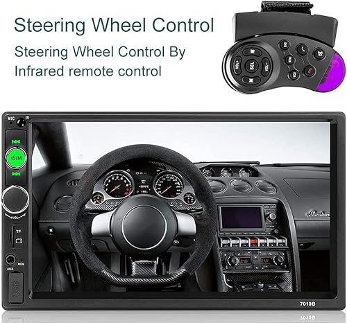 Miniatura 5 de Estéreo de coche doble DIN compatible con Apple CarPlay Android Auto Multimedia Player de 6.2 pulgadas pantalla táctil Bluetooth Car Audio Radio