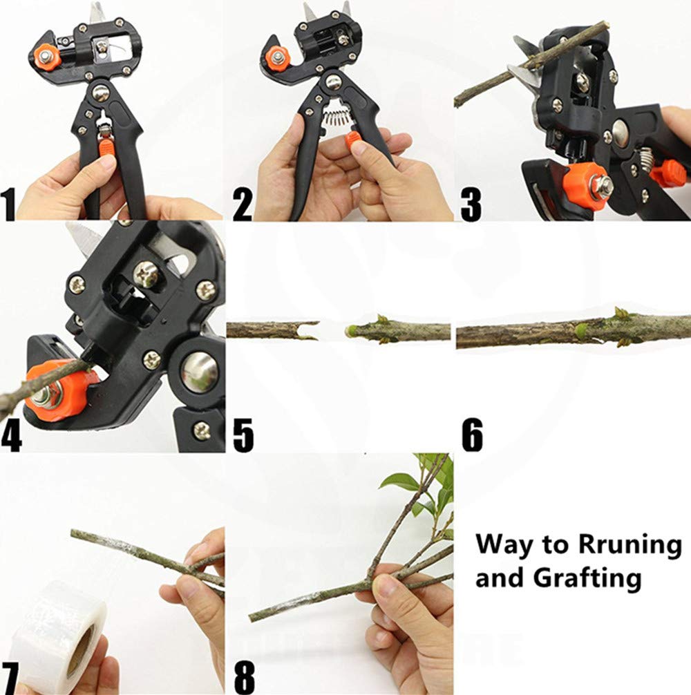 Garden Graft Tool, nożyce do cięcia kropel z 2 dodatkowymi ostrzami i 2 tasiemkami