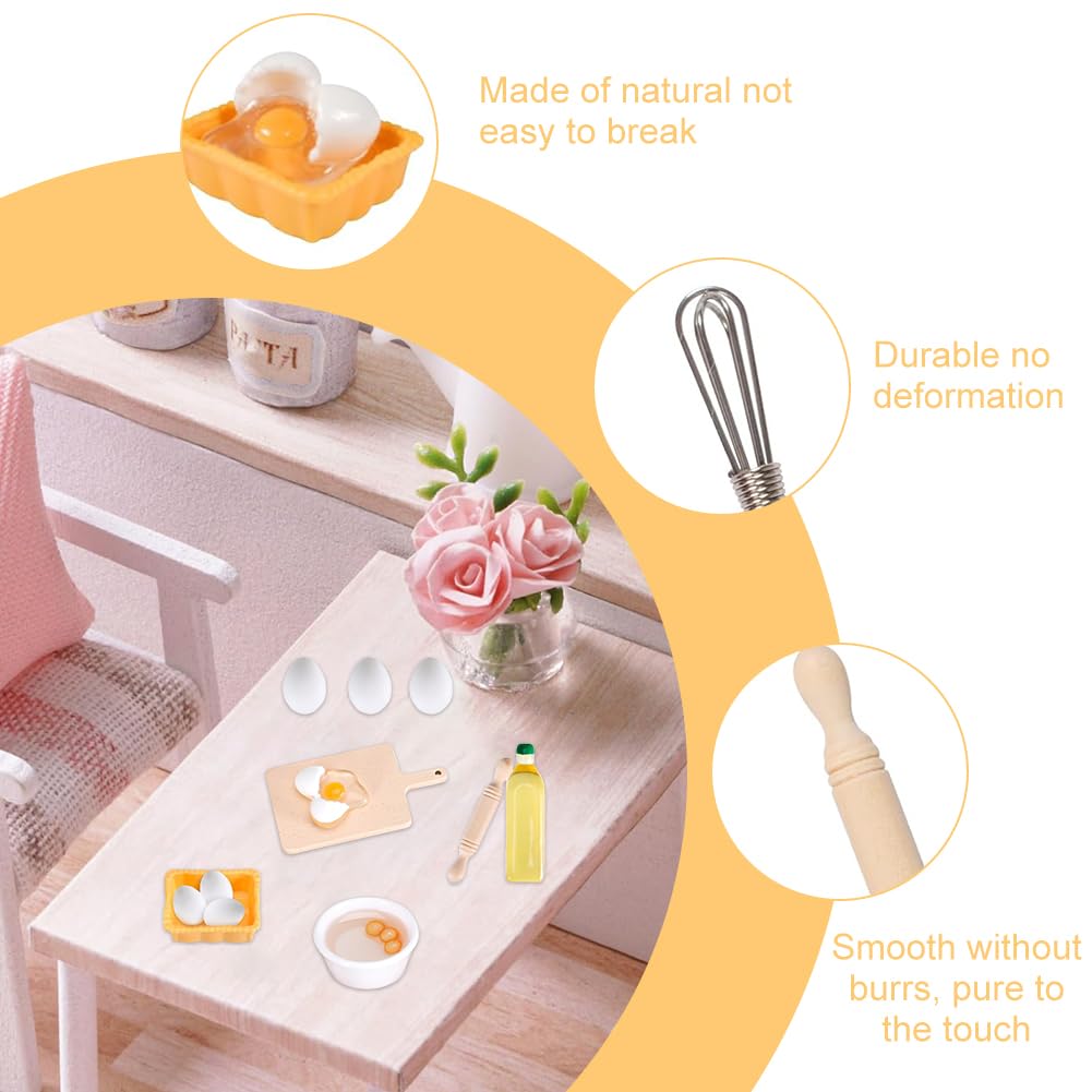 Accessori Casa Bambole Accessori Casa Delle Bambole Miniature Oggetti Cucina in Miniatura Cibo Accessori Elfo Natale Mini Cibi da Creare Regali per Ragazzi Ragazze (D