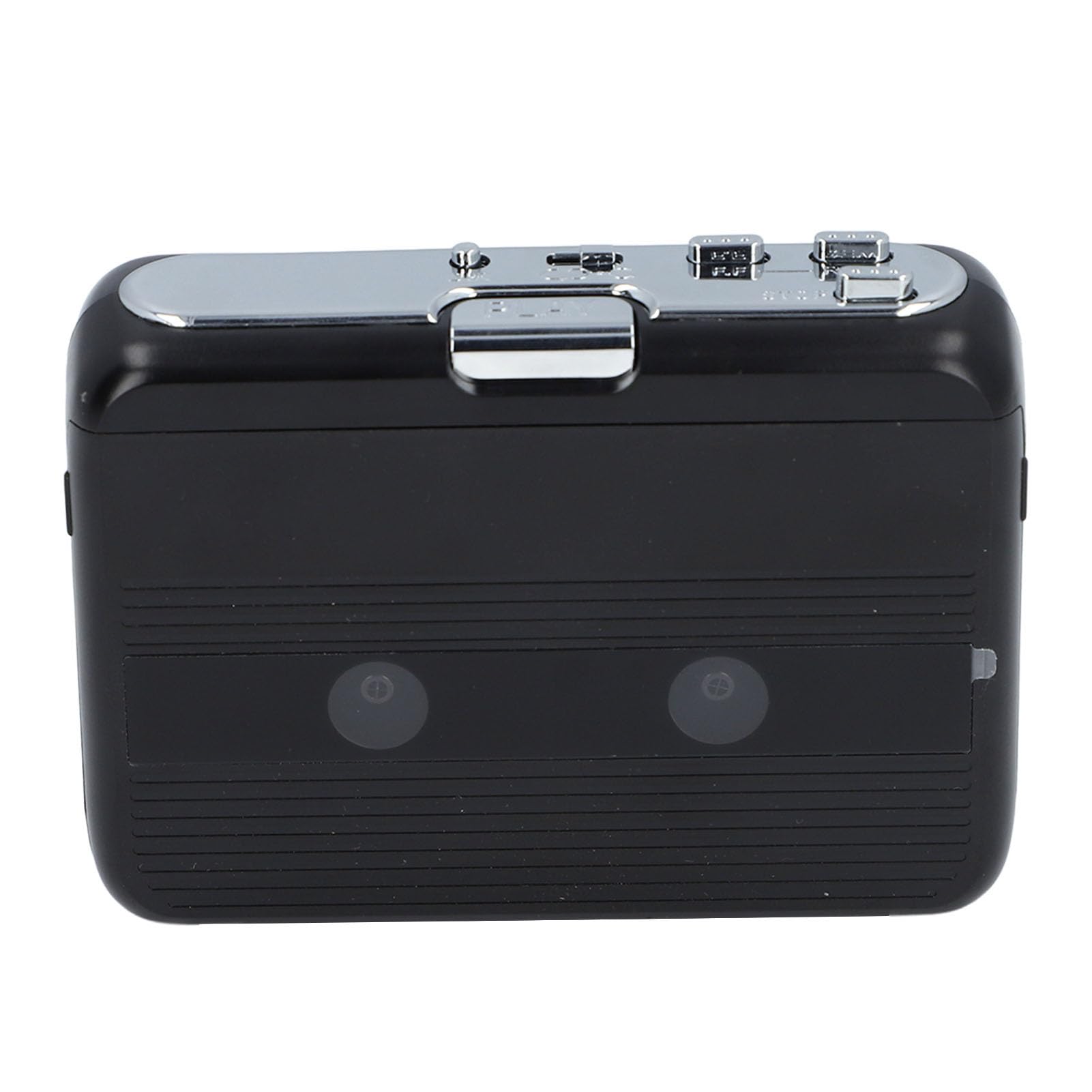 Portable Cassette Player Recorder, Cassette Player USB Or AA Battery Powered 3.5mm Jack Auto Reverse Cassette Tape Player with Headphone (Black)-image-38