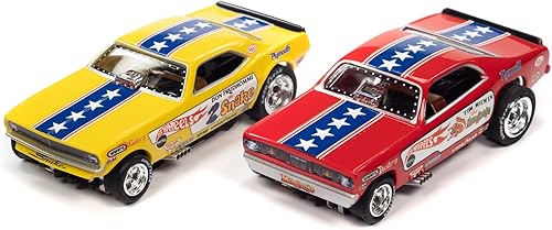 Auto World 4Gear Snake & Mongoose (paquete de 2) HO Slot Cars