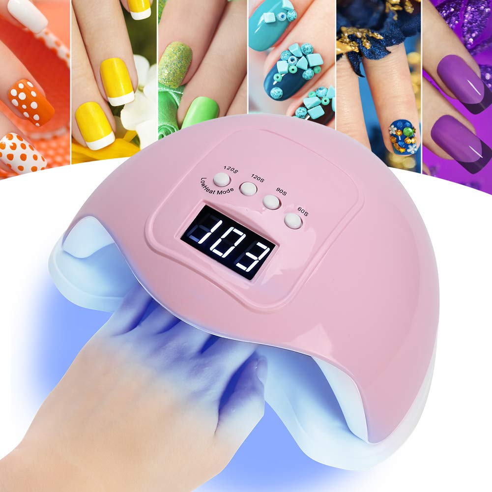 lamparas para uñas. Máquina de curado de Esmalte de uñas de Gel LED con función de sincronización Inteligente de 60, 90, 120 y 120 s