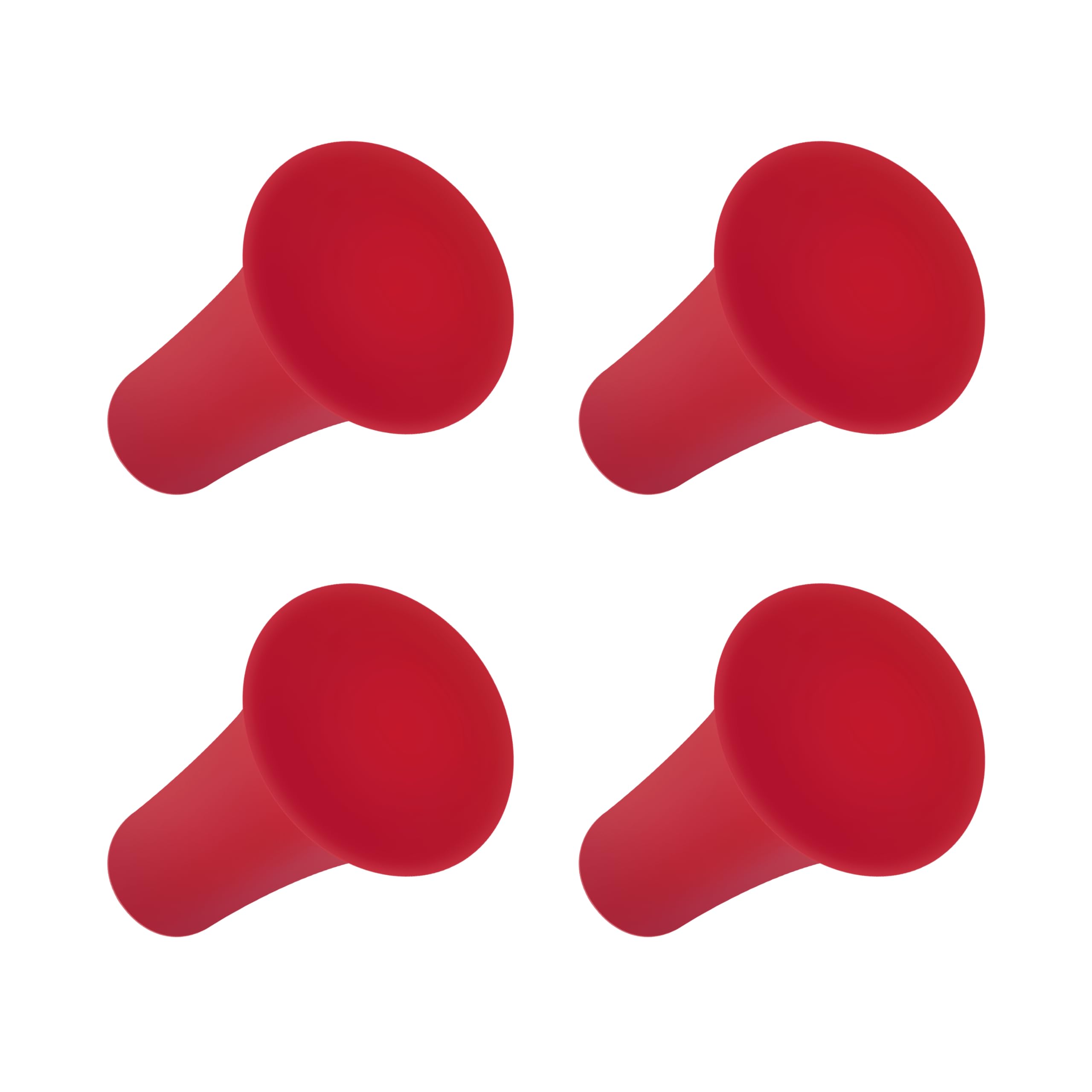 Rubber Cap for X-Grip Mount Holder Compatible with RAM Bicycle Motorcycle Phone Holder Stand - Non-Slip Phone Mount Bracket Cap Replacement for X-Grip Rubber Cap RAP-UN-CAP-4U (4PCS Red)