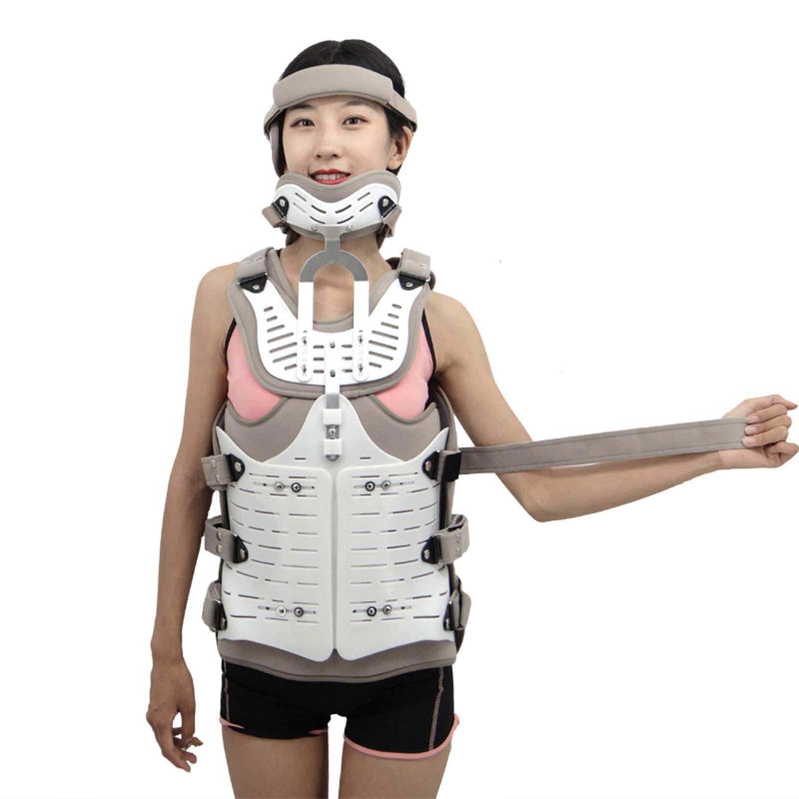 Orthosi Cervical Thoracic Halo Brace, adiacente ortosi Toracica cervicale Testa Testa Testa del Torace Fisso Braccia Fisso Dispositivo di trazione Toracica cervicale per Uomini e Donne