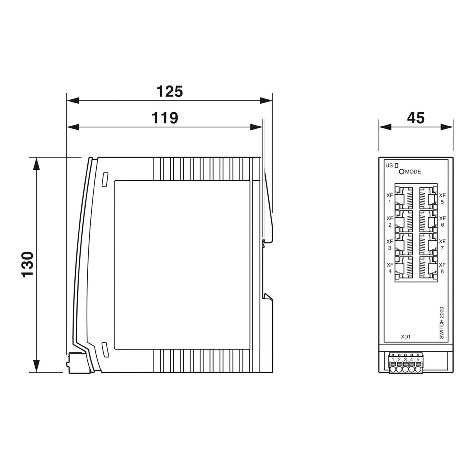 Switch Ethernet Industriale 1044024