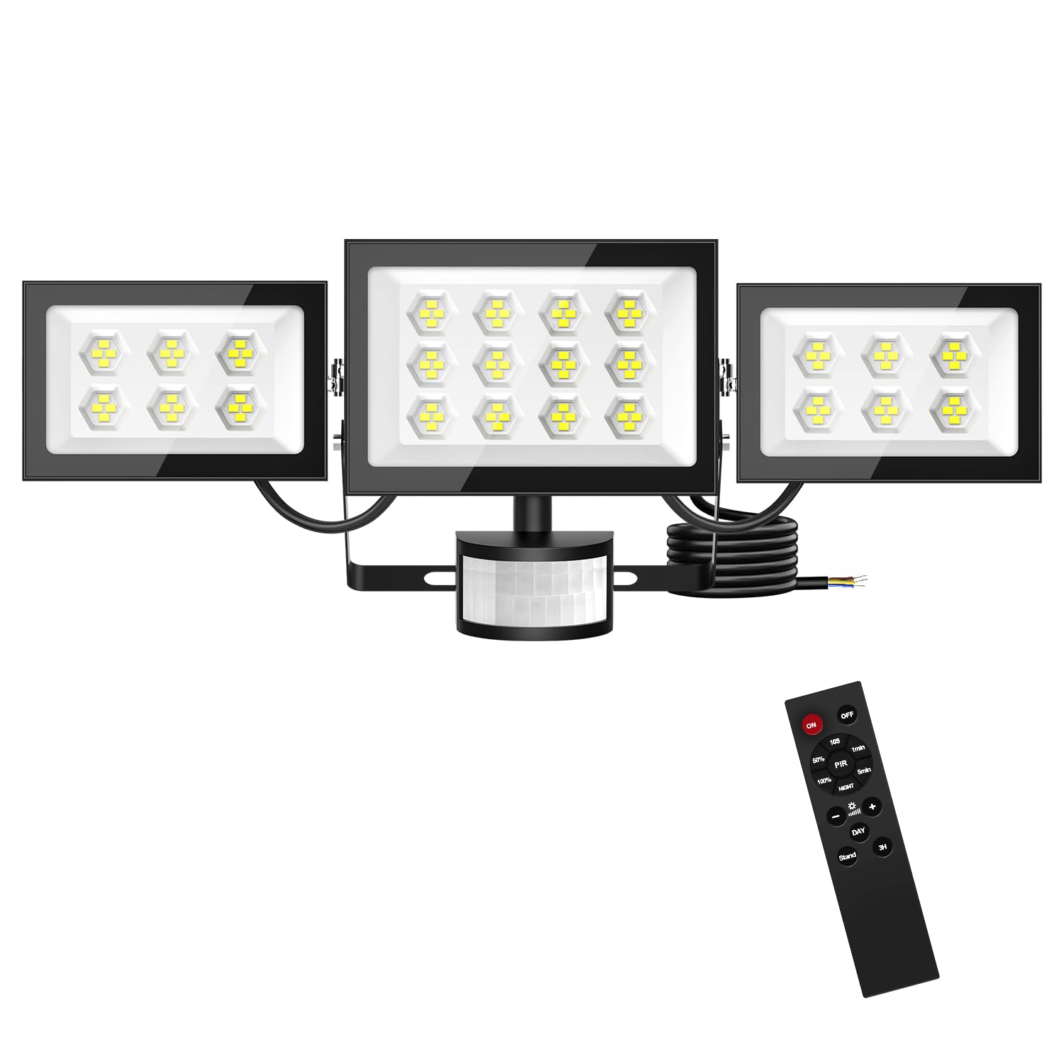 Projecteur LED extérieur 100W avec détecteur et télécommande IP66 - 8