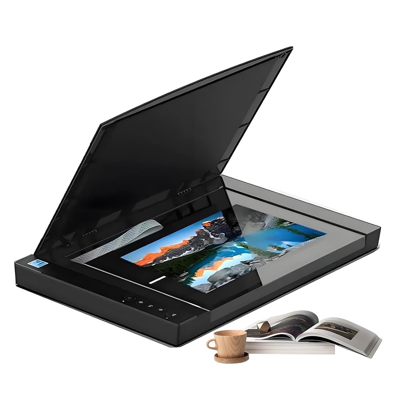 Scanner piano di grande formato A3, scanner piano di grande formato for documenti e album fotografici, scanner for documenti, foto e libri a 1200/2400 DPI, scansione automatica(2400DPI)