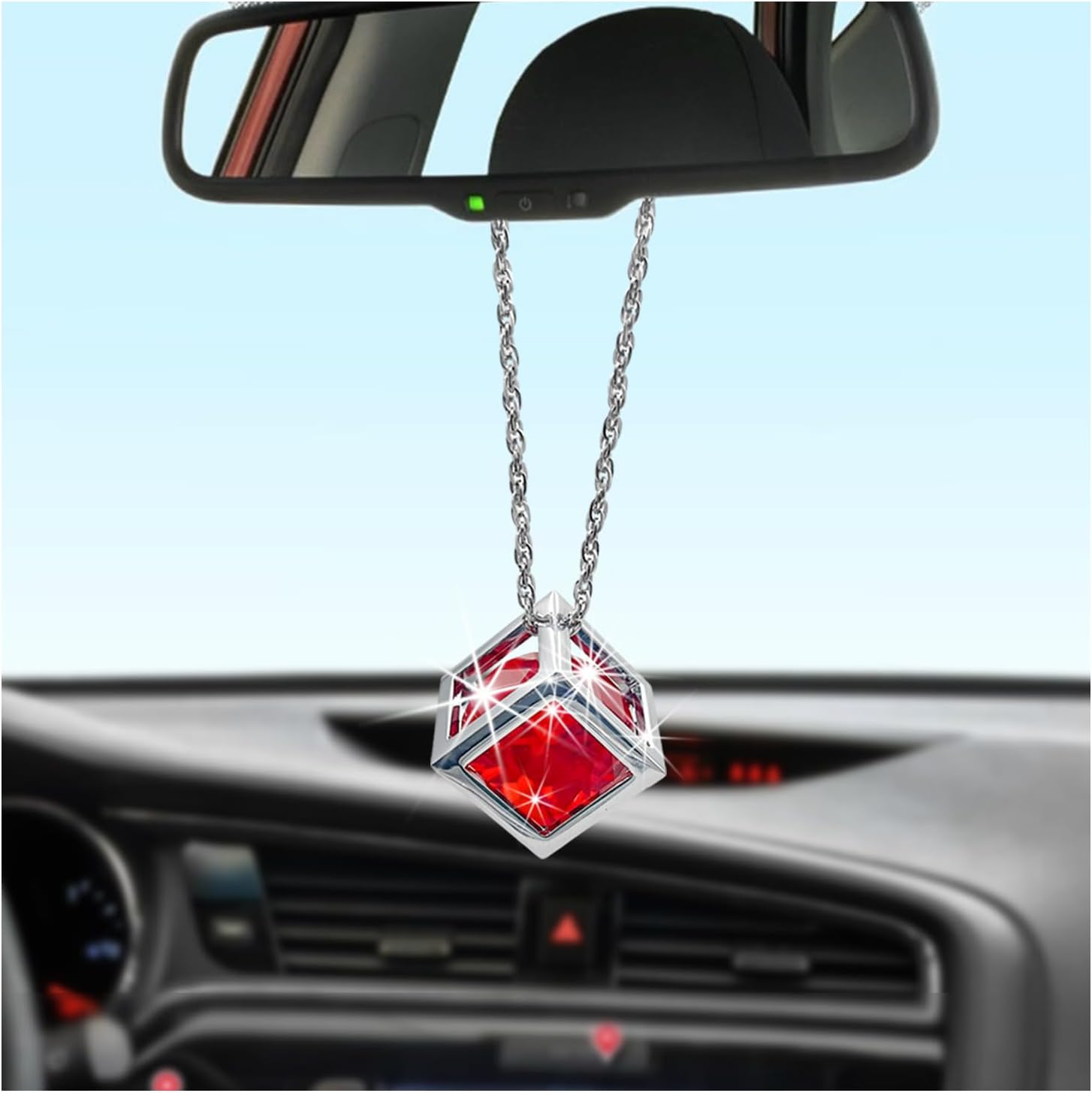 Bling Butterfly Diamond Car Accessories For Women, Crystal Car Rear View Mirror Charms Car