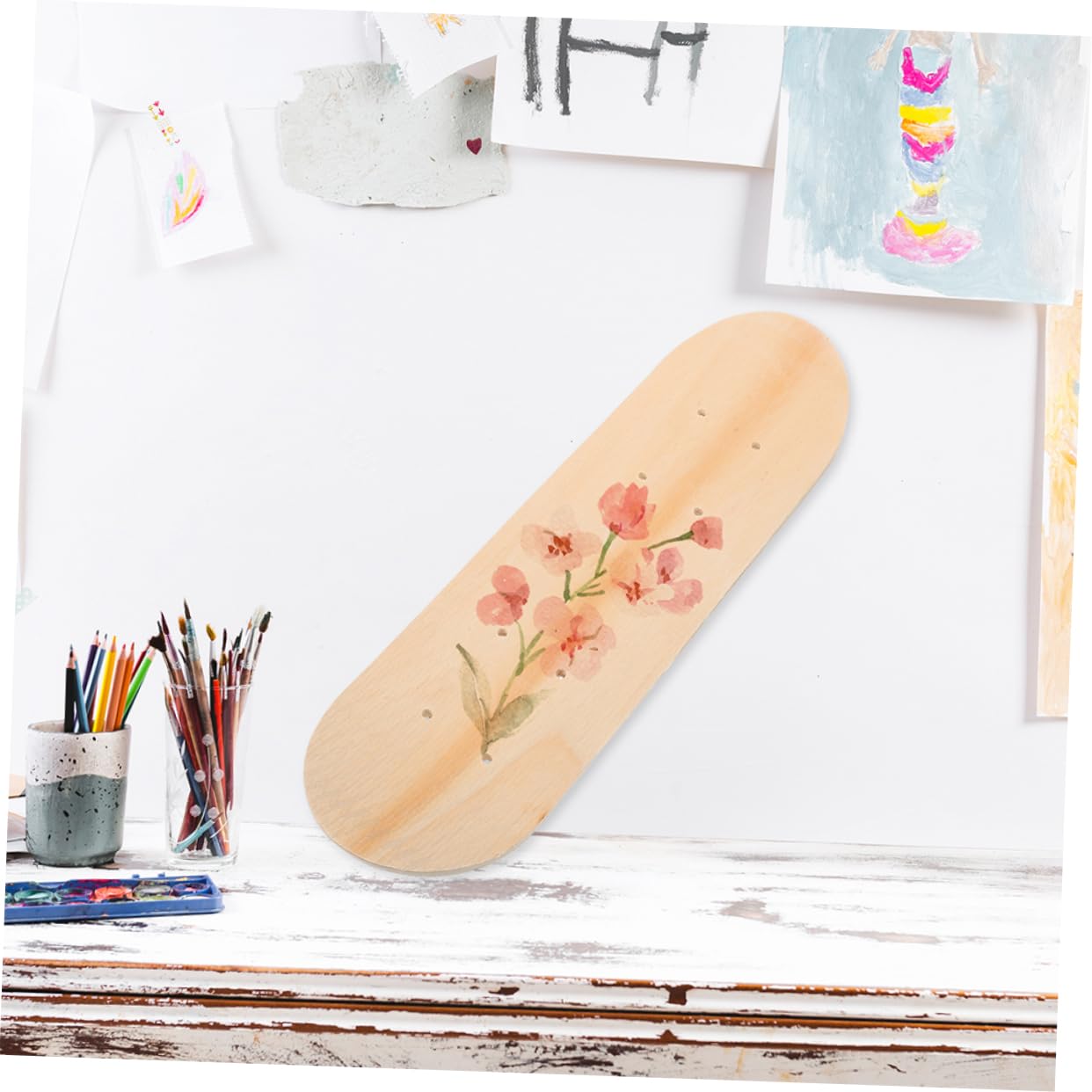 GALPADA 2pcs Skateboard Blank Board DIY Skateboard Decks Graffiti Supply Unfinished Board DIY Material Wooden