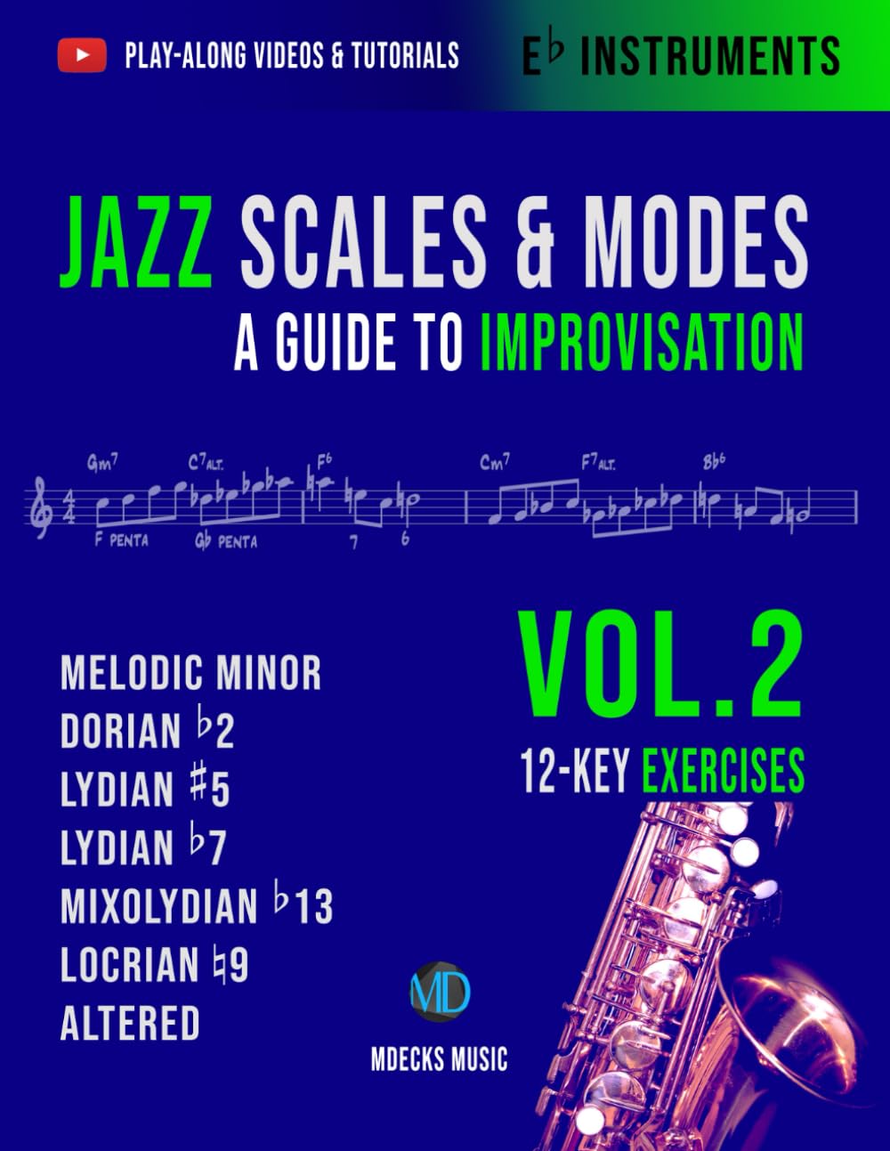 Guide jazz instruments en Mib Vol.2 ne plus bloquer sur les solos de saxo