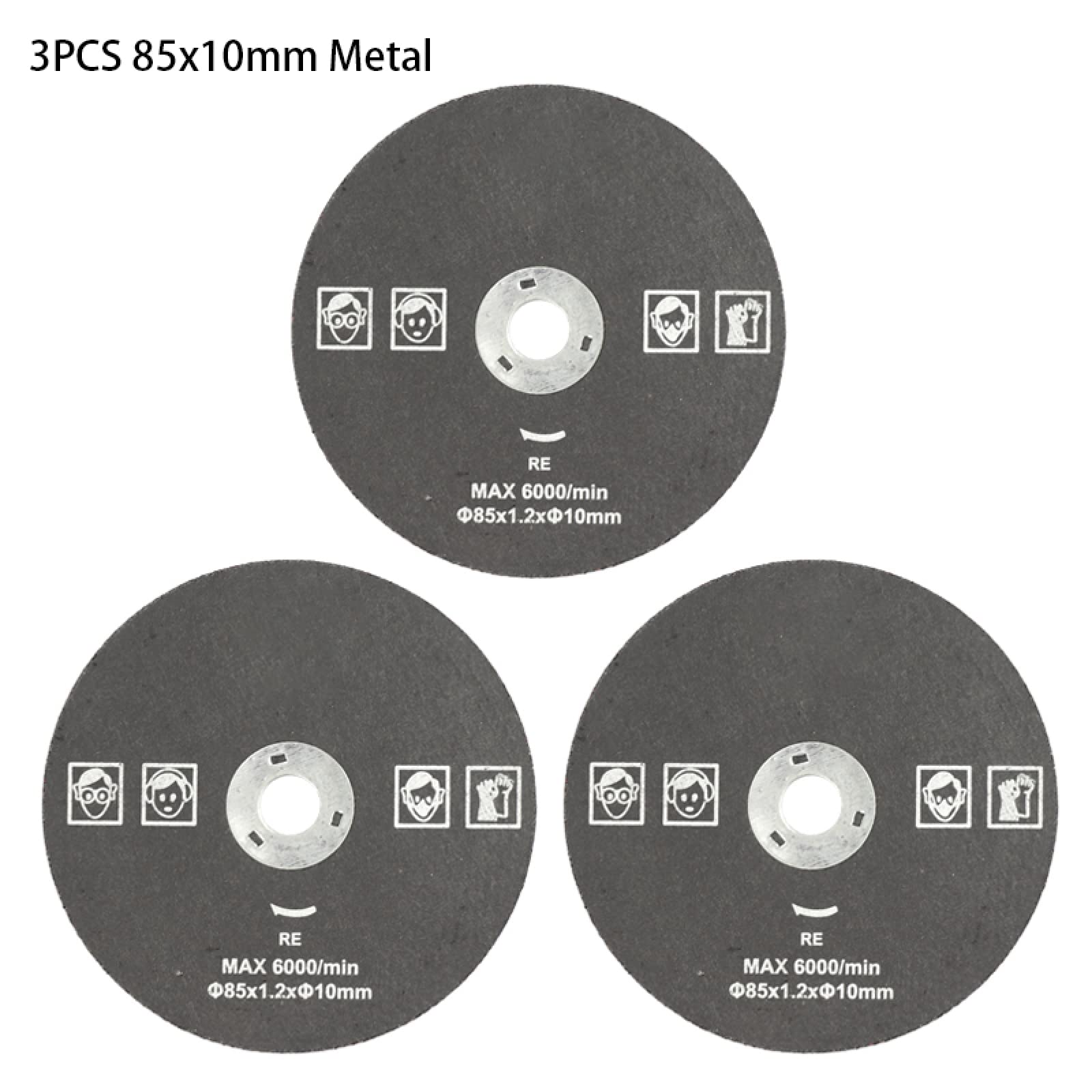 Brzeszczoty do pił tarczowych HSS 85 mm cięcia drewna i metalu 3 szt. 85x15 5 85x10 zestaw tarcz elektronarzędzi(3PCS 85x10 Metal)