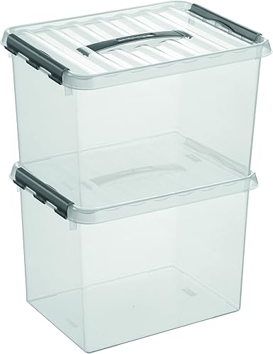 Miniatura 3 de Sunware 78800609 Q-Line - Caja de almacenamiento, transparente, 22 litros