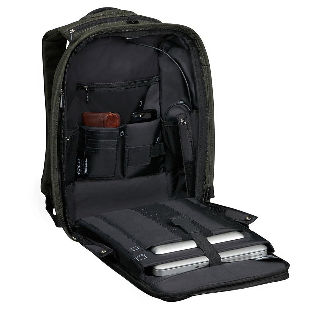 Samsonite Securipak - Mochila para Portátil de 15,6 Pulgadas, 44 cm, 17 L, Color Verde (Follaje Verde)