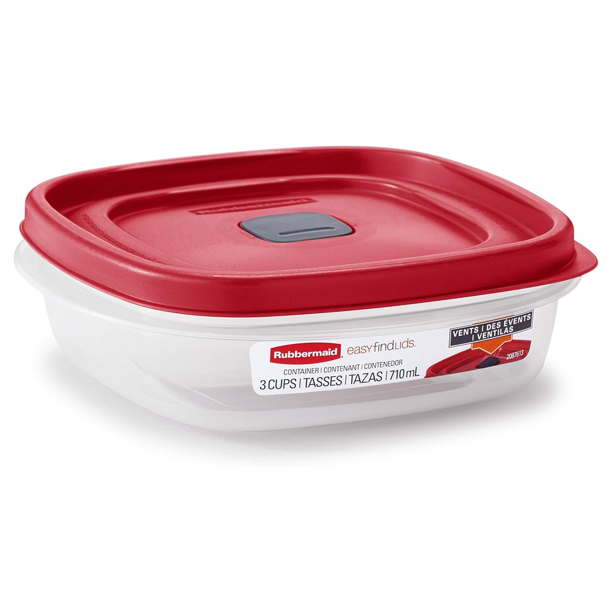 Rubbermaid Vented EasyFindLids Food Storage Container, 710 mL (3
