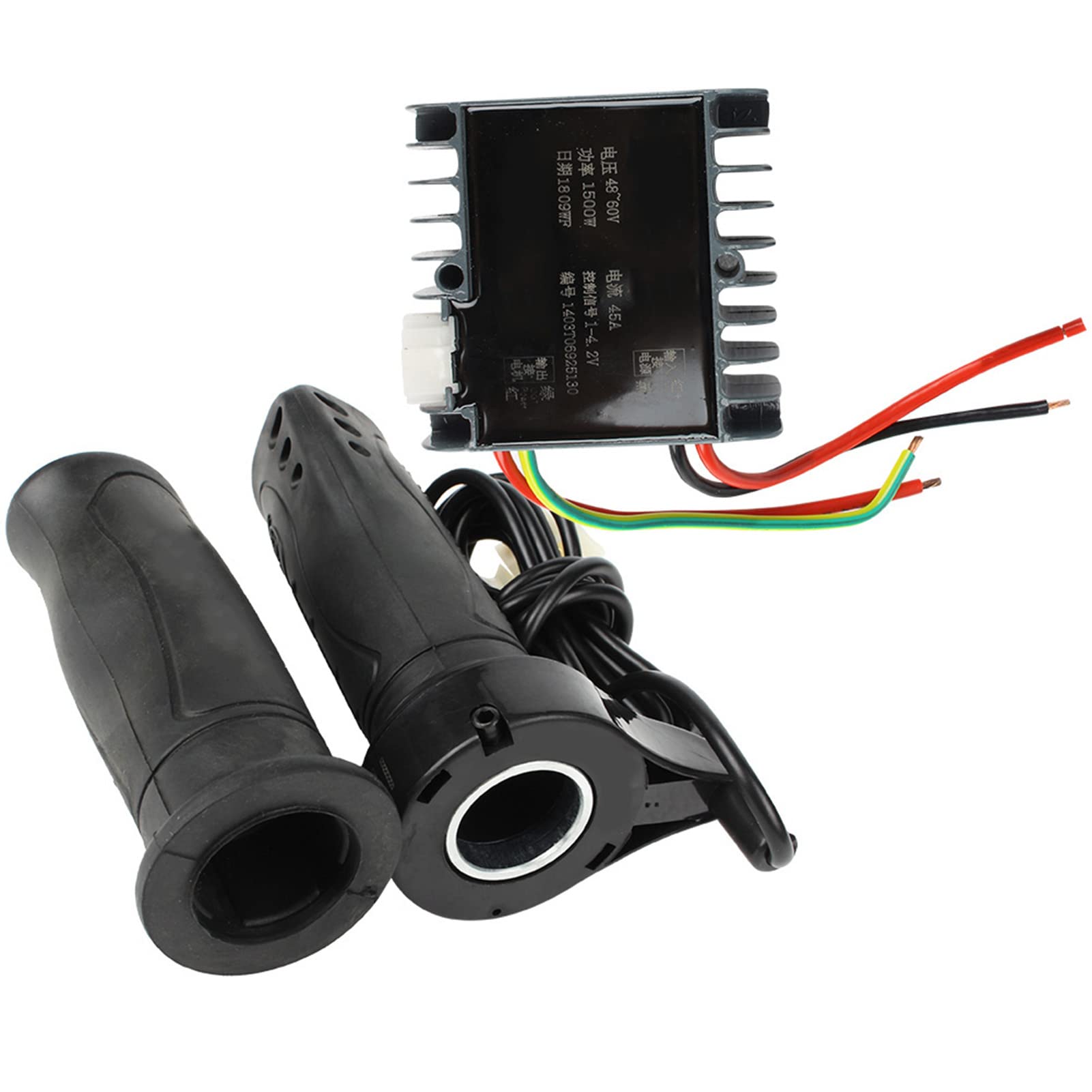 Controlador de motor cepillado 48V 60V 1500W Alta potencia Durable Metal Bicicleta eléctrica Scooter Triciclo Caja de control de velocidad Disipación de calor Ligero Fácil