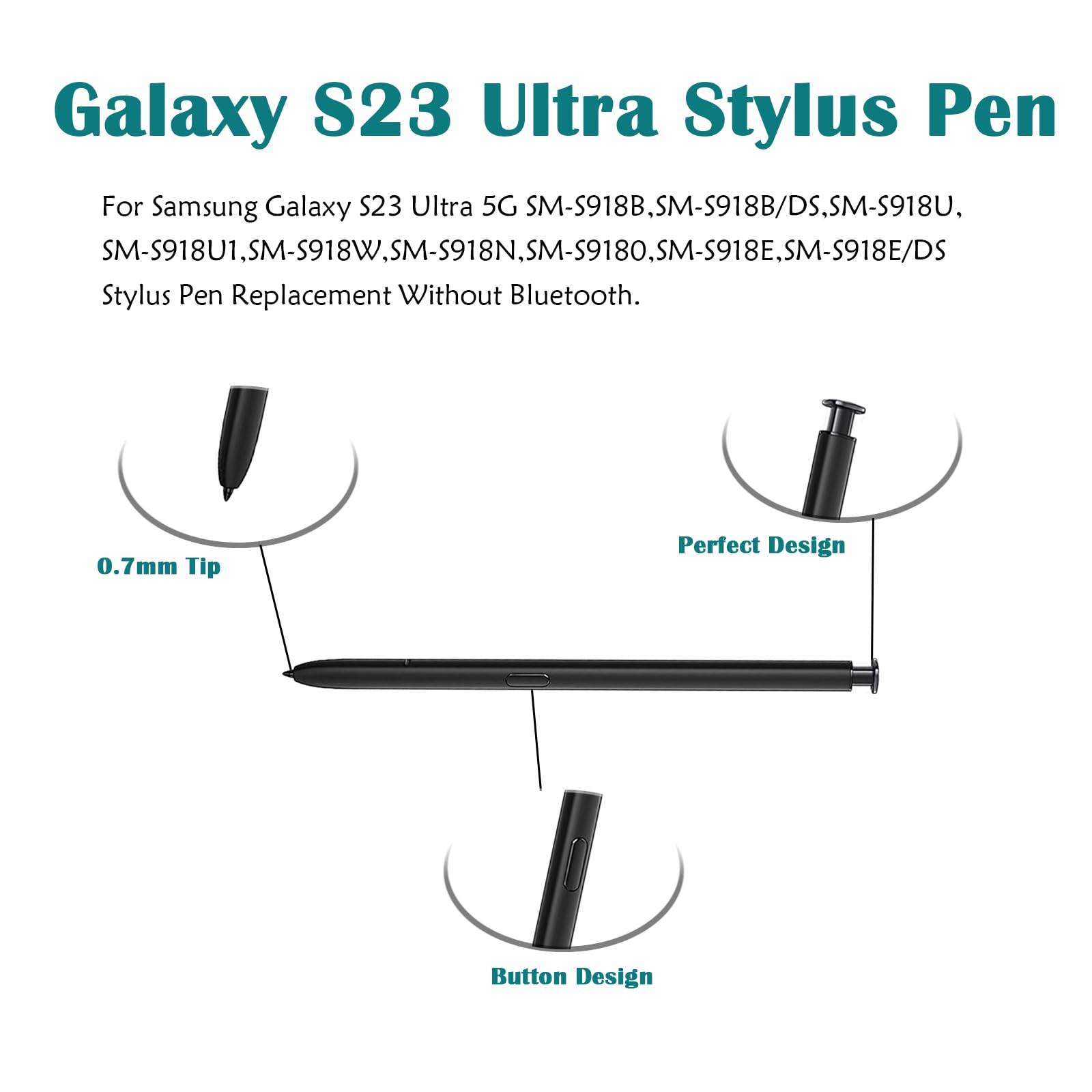 Amazon.com: Galaxy S23 Ultra S Pen Replacement for Samsung Galaxy