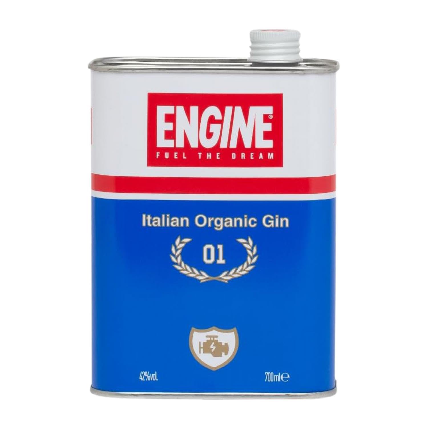 Ginebra Engine. Italian Organic Gin Lata Especial 70 cl