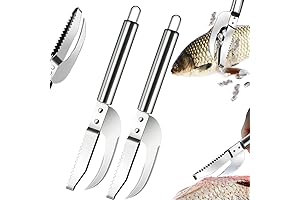 Multi Fish Scale Knife: 3 in 1 Tool for Effortless Fish Preparation