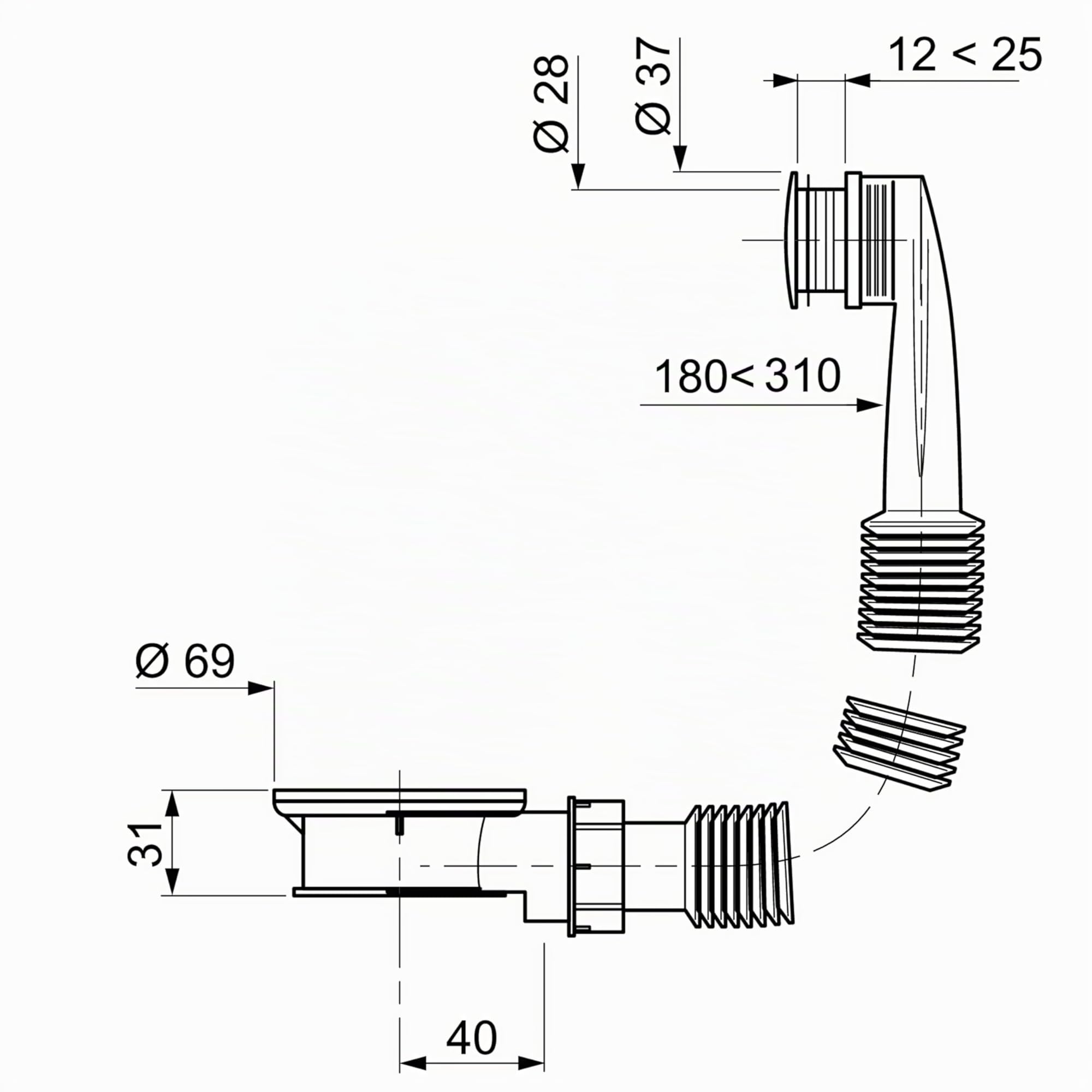 Wirquin 30724256 Intercalaire Trop Plin Ext, Weiß
