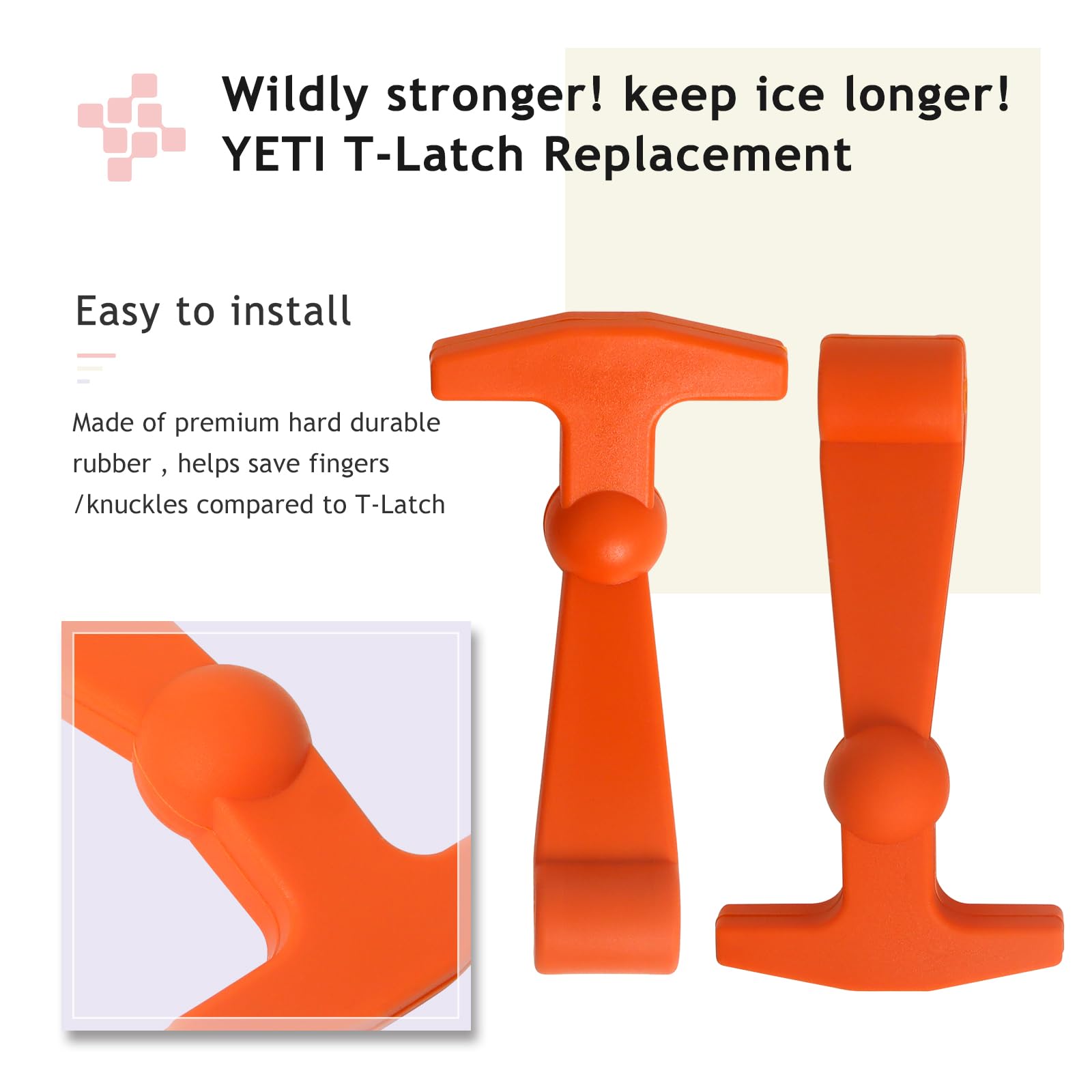 Amazon | Yeti、RTIC用クーラーラッチ 交換用リッドラッチパーツ