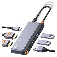 NOVOO Docking Station USB C a Dual HDMI 4K 60Hz, 100W PD