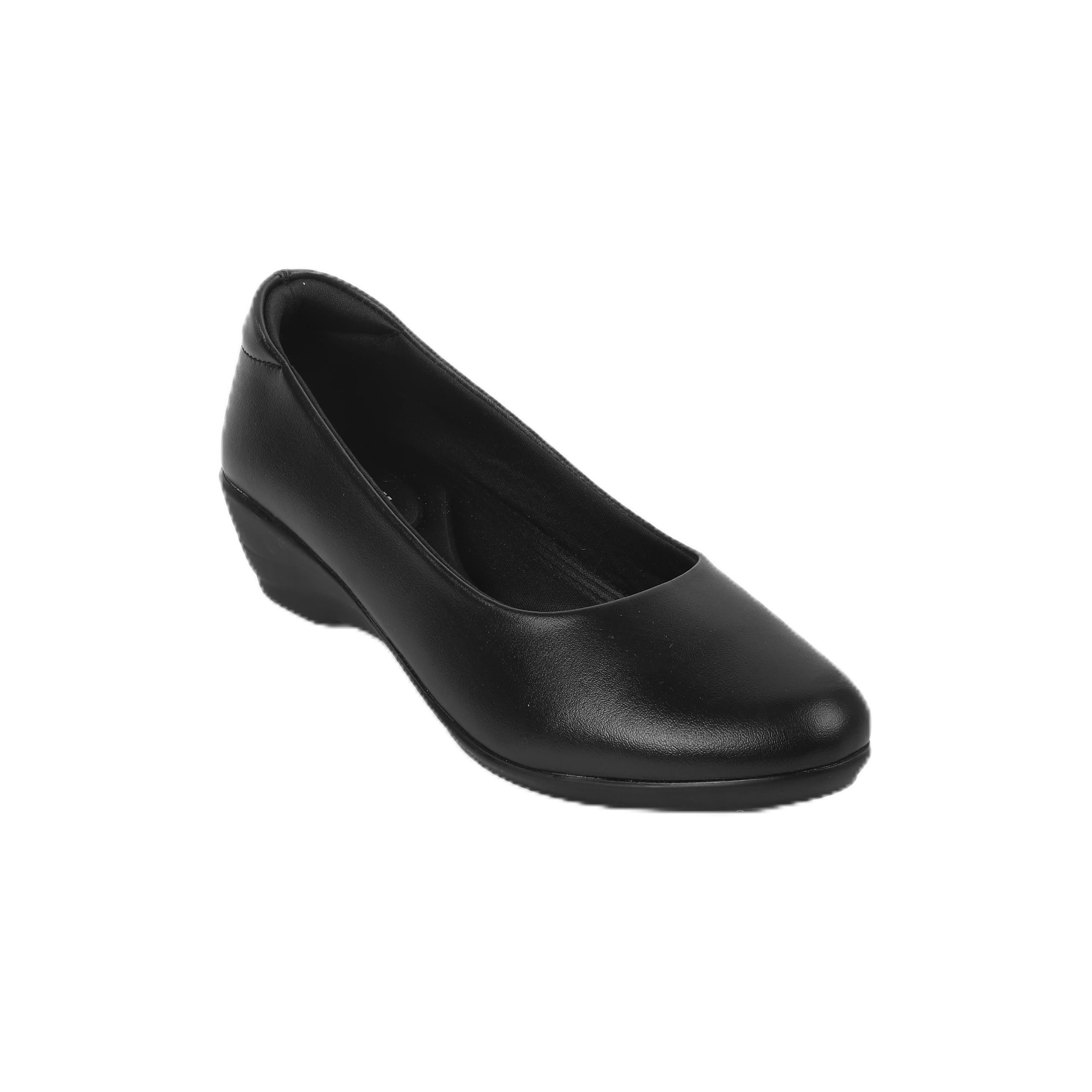 Women's Black Slip On Closure Formal - Slip On with Wedges-image-45