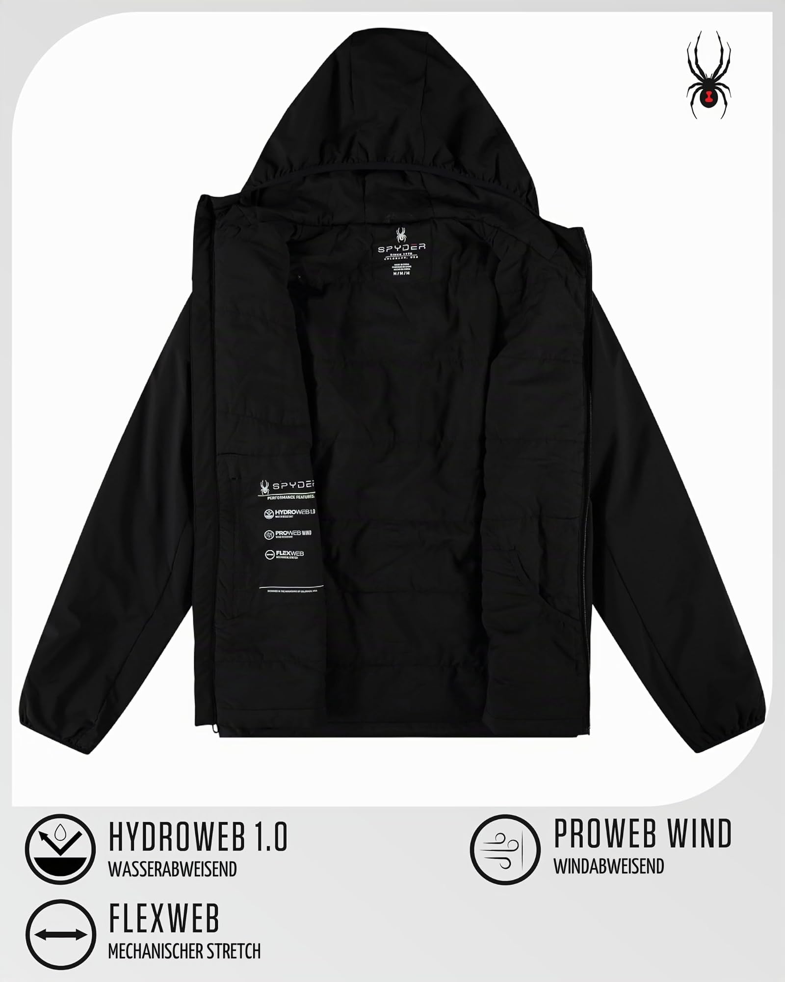 Spyder Herren M Spyderlite Jacket Fleece