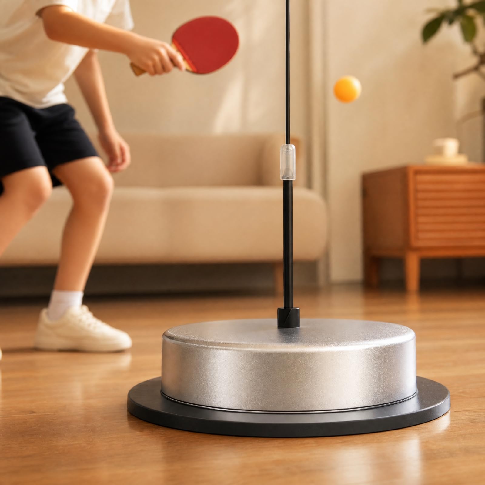 Gralara Tennis da Tavolo Pong con Base Pesata Robusto di Tennis da Tavolo con Albero Morbido Durevole Attrezzo Sportivo