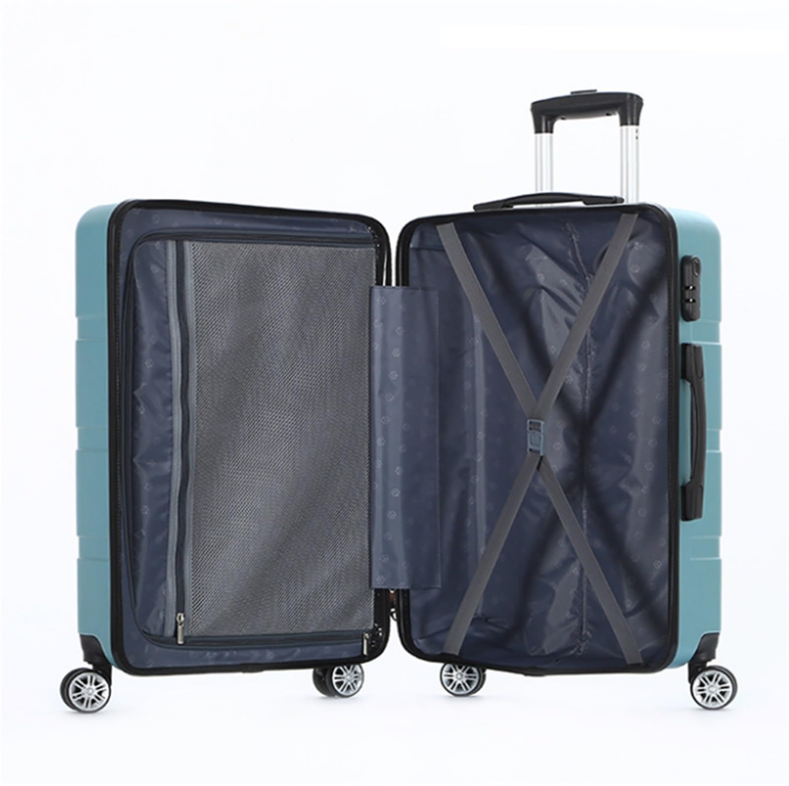 Walizka Podróżna Bagaż Podróżny Średni Duży Gładki Mały Bagaż Podręczny Wygodny I Lekki Bagaż Kabinowy (Color : A, Size : 24inch)