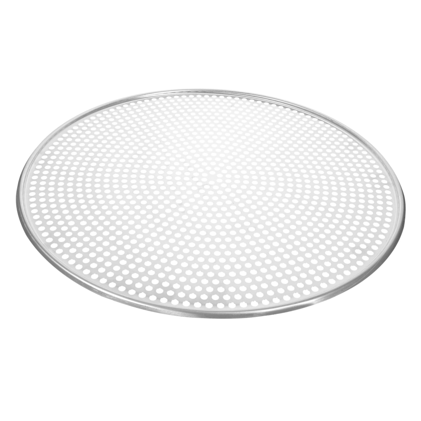 Teglia per Pizza in Alluminio Forata 16 Pollici, Rotonda, Superficie Antiaderente, Facile da Pulire, per Forno e Pizzerie