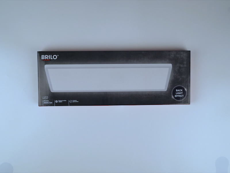 BRILONER - Plafonnier LED, Lampe De Plafond Avec Effet De Rétro-éclairage, 15 Watts, 1500 Lumens, 4000 Kelvins, Blanc, 275x40mm (DxH