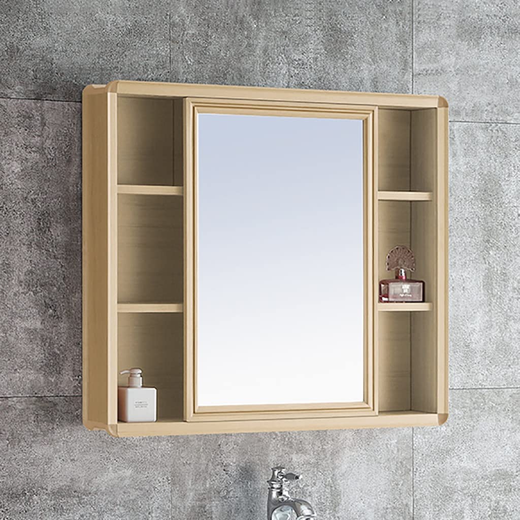 Winston Porter Armoire de rangement pour salle de bain, armoires à pharmacie avec miroir, 2