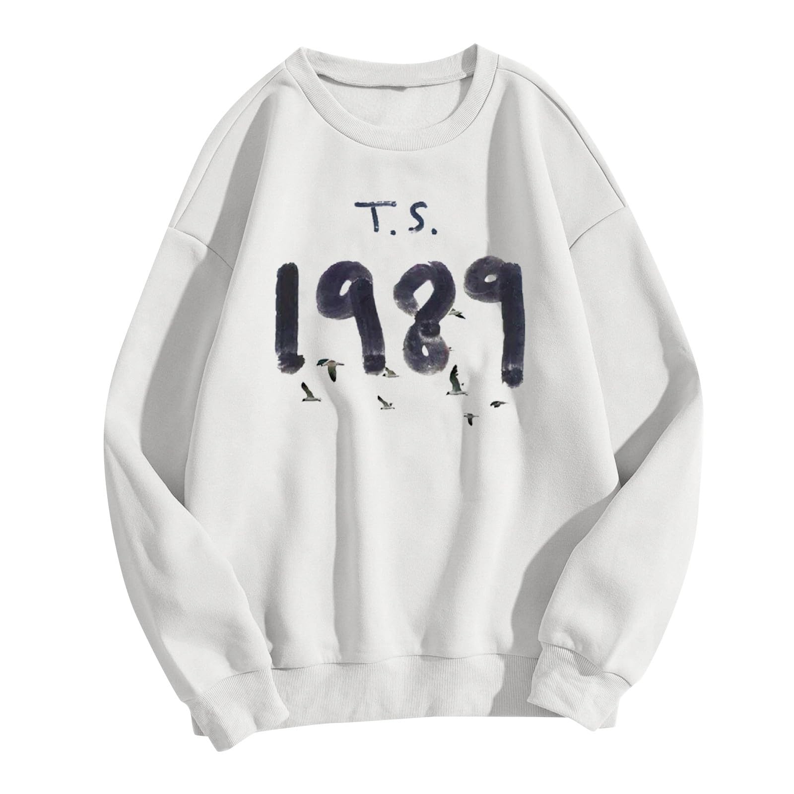 1989 Sweatshirt for Women Long Sleeve Cotton Pullover Oversized Casual Loose Tops Fall Shirts