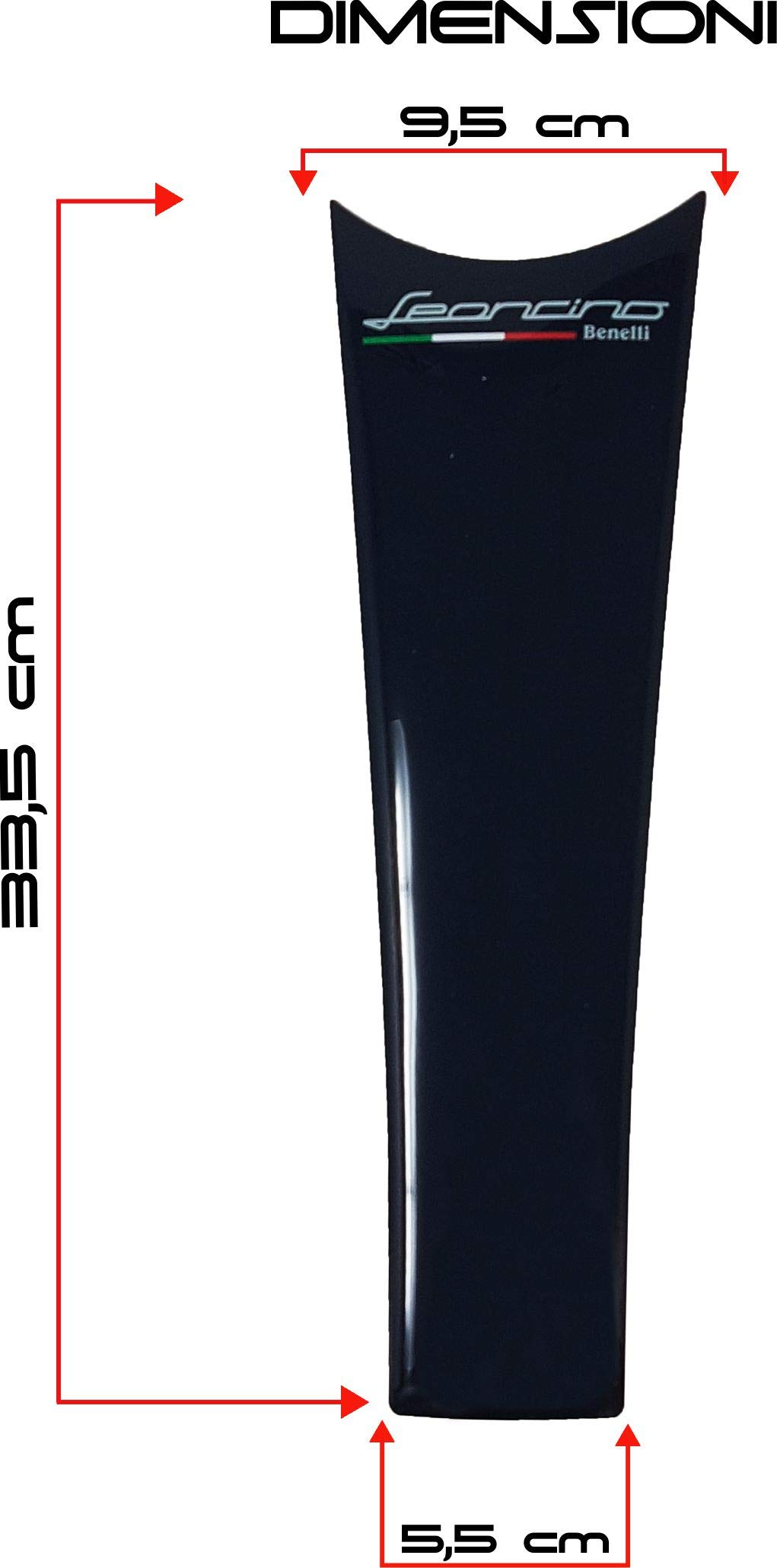 4R Quattroerre.it 18232 - Adhesivo 3D para depósito de Moto Benelli Leoncino, Negro