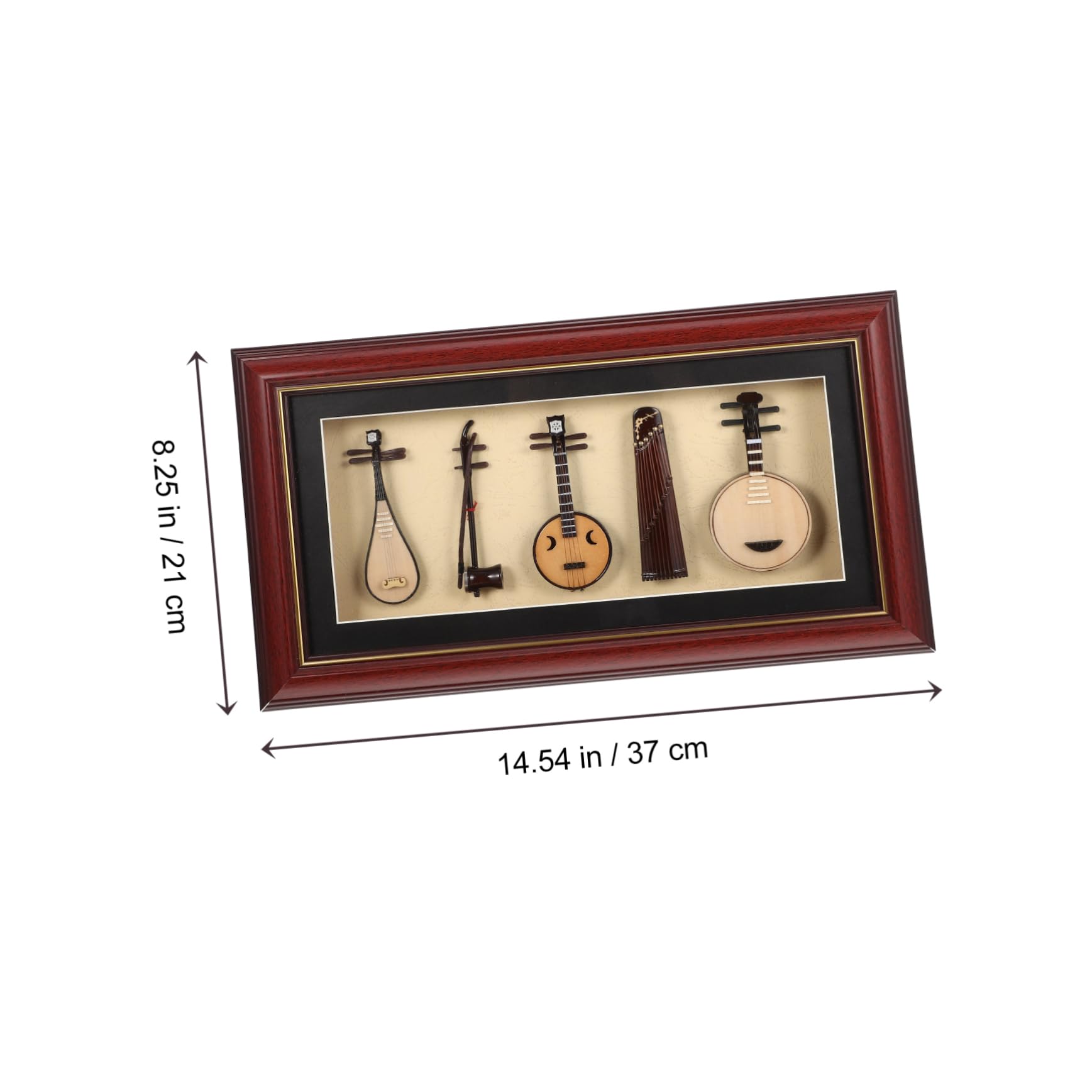 PRETYZOOM Set Miniatura di Strumenti Musicali Etnici B, 5 Pezzi | Decorazione Realistica da Tavolo, Hotel e Arredi Interni, Legno Plastica Pvc, Atmosfera Artistica