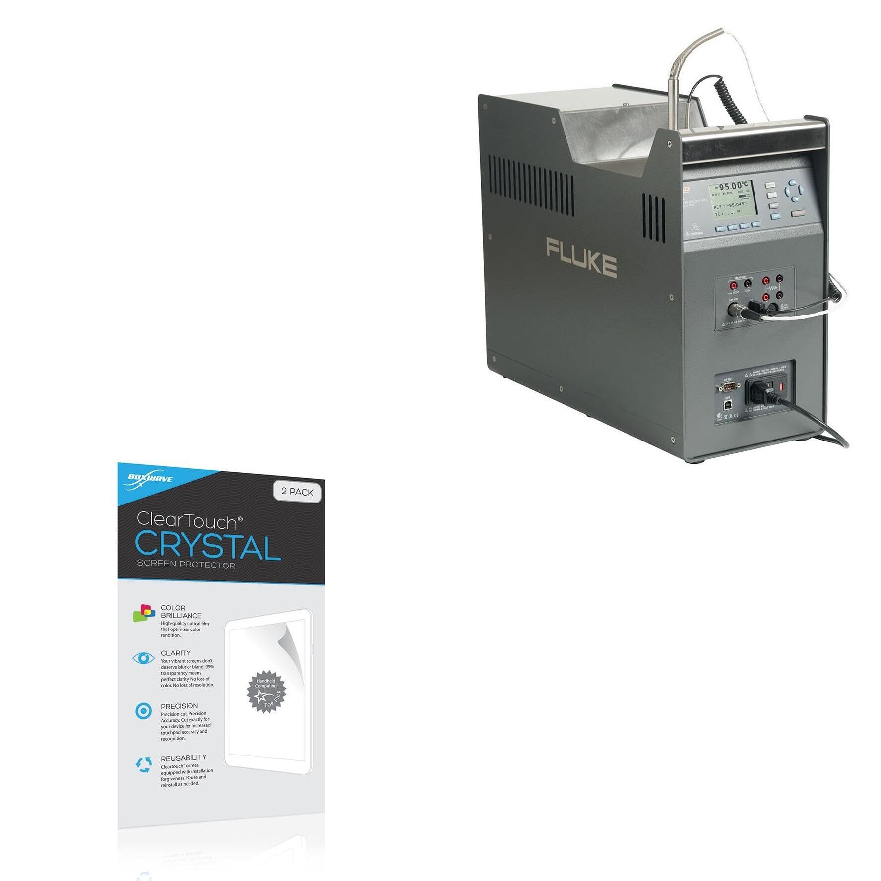 BoxWave Screen Protector Compatible with Fluke 9190A - ClearTouch Crystal (2-Pack), HD Film Skin - Shields from Scratches