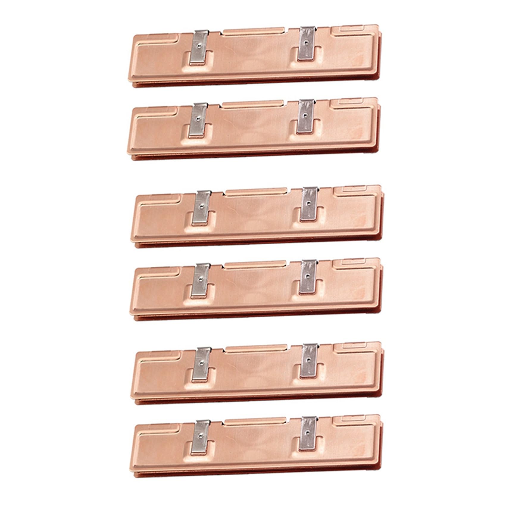 rieder 6 Piezas de Radiador Disipador de RAM de Cobre Puro para Ram Enfriador de Memoria Disipador de de RefrigeracióN Radiador de Memoria de Escritorio DDR2 DDR3 DDR4