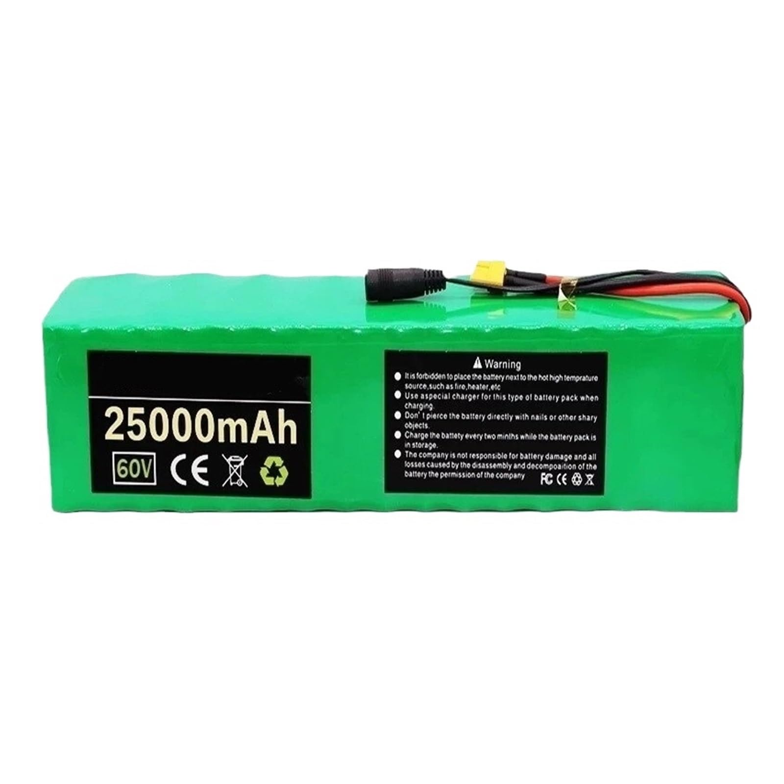 MJKLIOP 16S4P 60V 20-25Ah lithium-ion battery pack with display screen, suitable for assisting bicycles and scooters(60V 25Ah XT60)