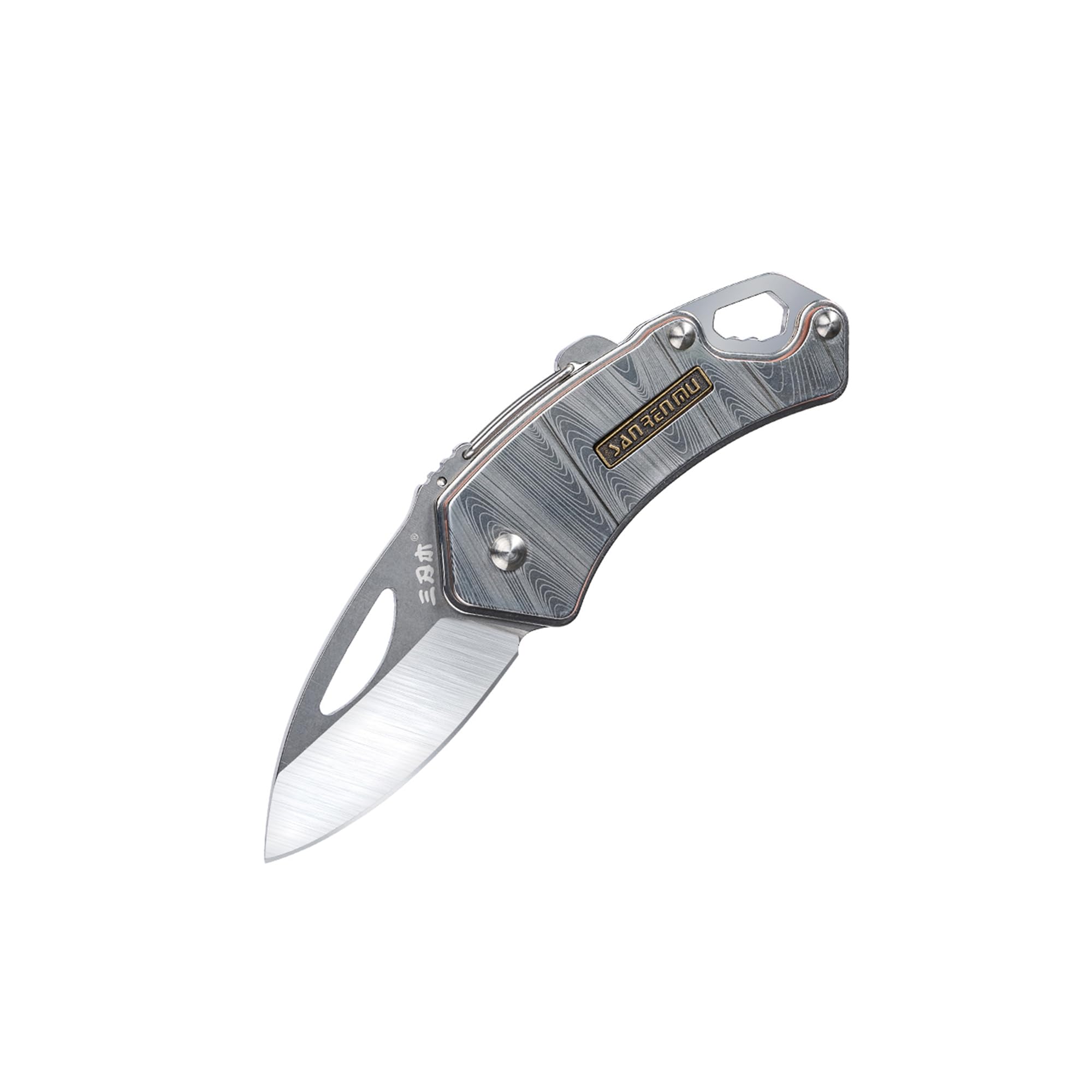 Sanrenmu Mini-Klappmesser, 4,9 cm (1,93 Zoll), mit Clip, ult