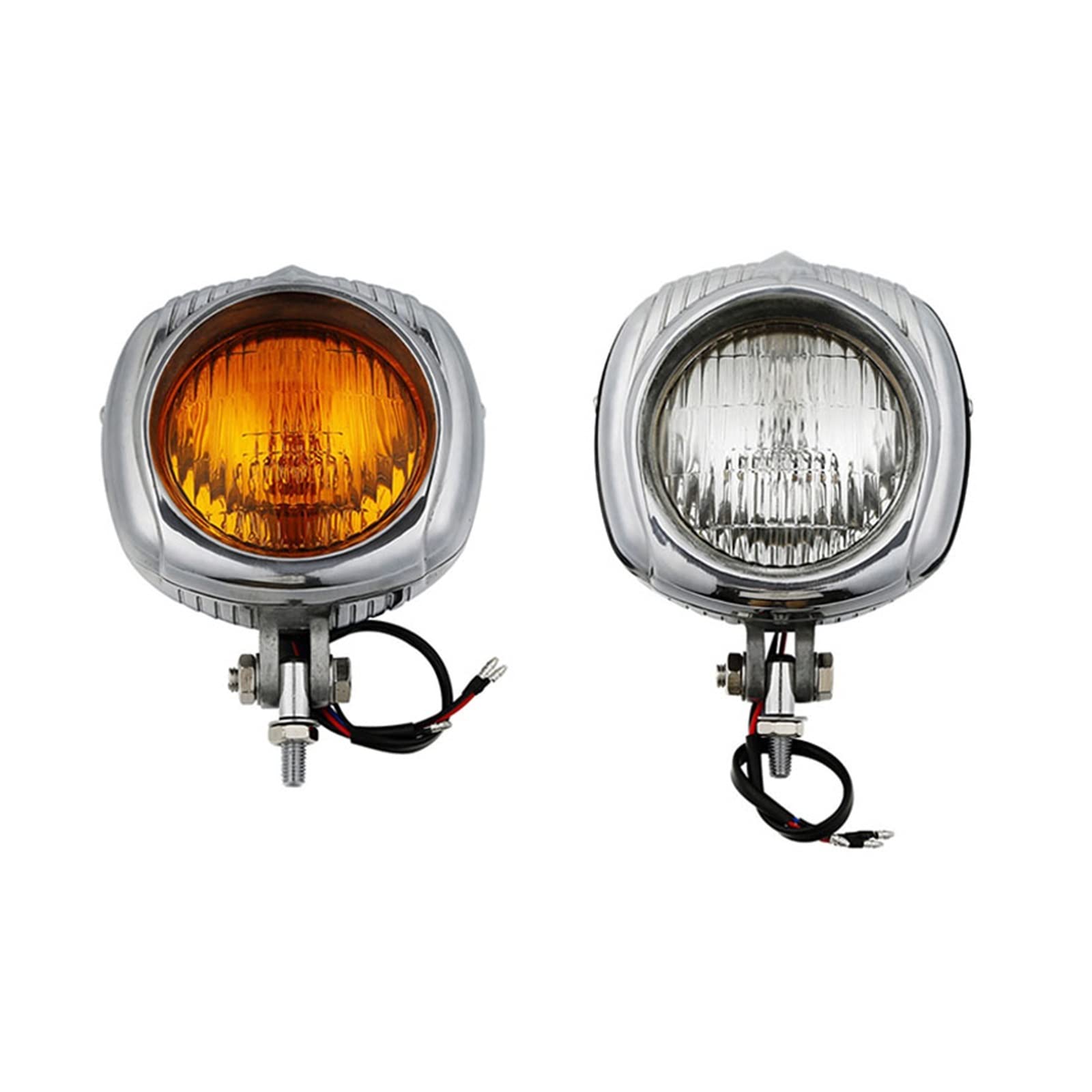 Amazon | ヴィンテージヘッドランプヘッドライトクリア/オレンジレンズ