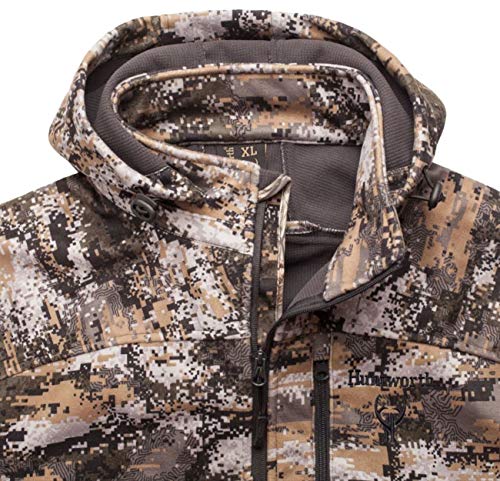 Huntworth Men’s Mid Weight Soft Shell Hunting Jacket, Disruption, Large