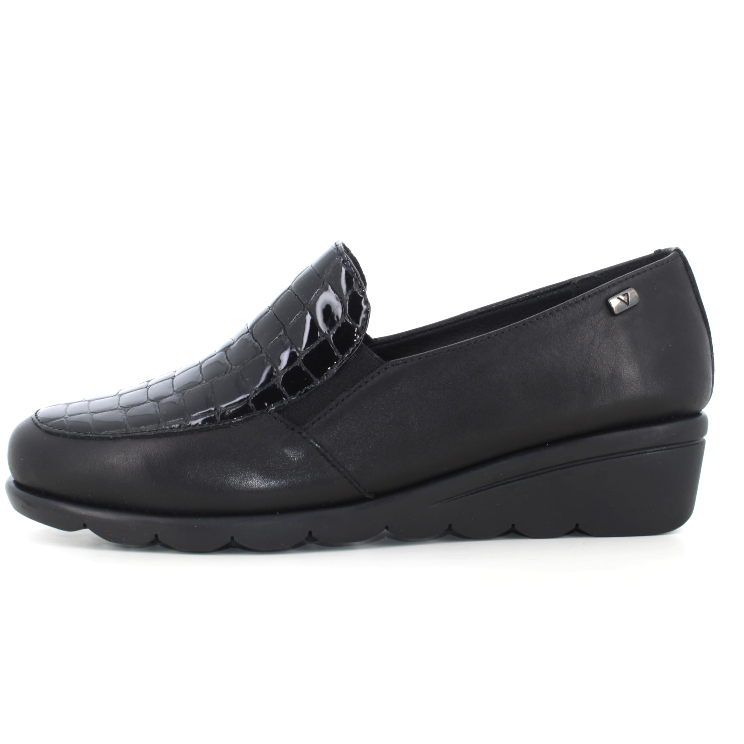 Valleverde Mocassini Donna VS10301E Pelle Nero Calzature Casual