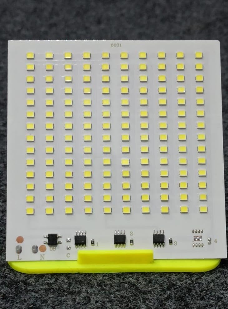 Image of 100W 140 Rectangular LED High Brightness Direct 220v AC Model-100W-140D-Q4 6031 for Multi Purpose Pole, Home, Flood Light - Pack of 1