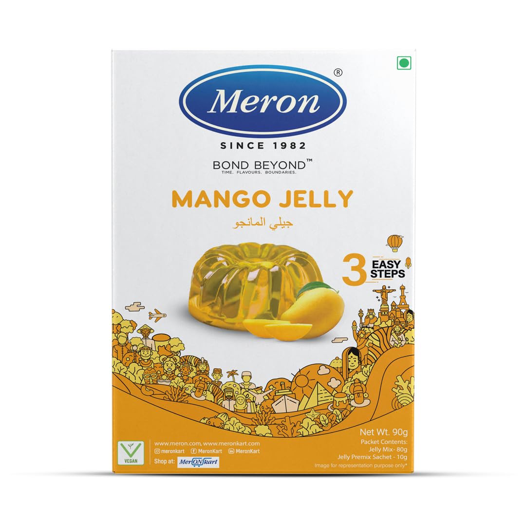 Mango Jelly - 270g | Natural | Velvety Soft Dessert | Light & Refreshing | Easy to Prepare | Easy-to-Make, Perfect for Parties & Family Treats | Jelly Powder