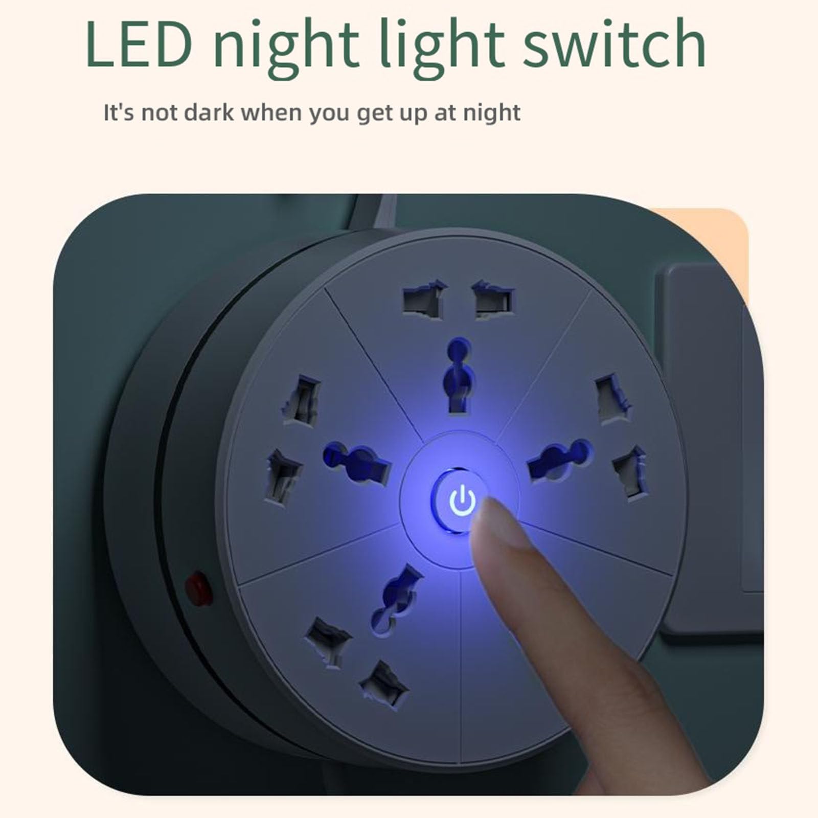 Multipresa con presa piatta a 4 uscite con 2 porte USB intelligenti Con prolunga da 1,8 M/2,8 M Caricatore da muro Stazione di ricarica,2.8M