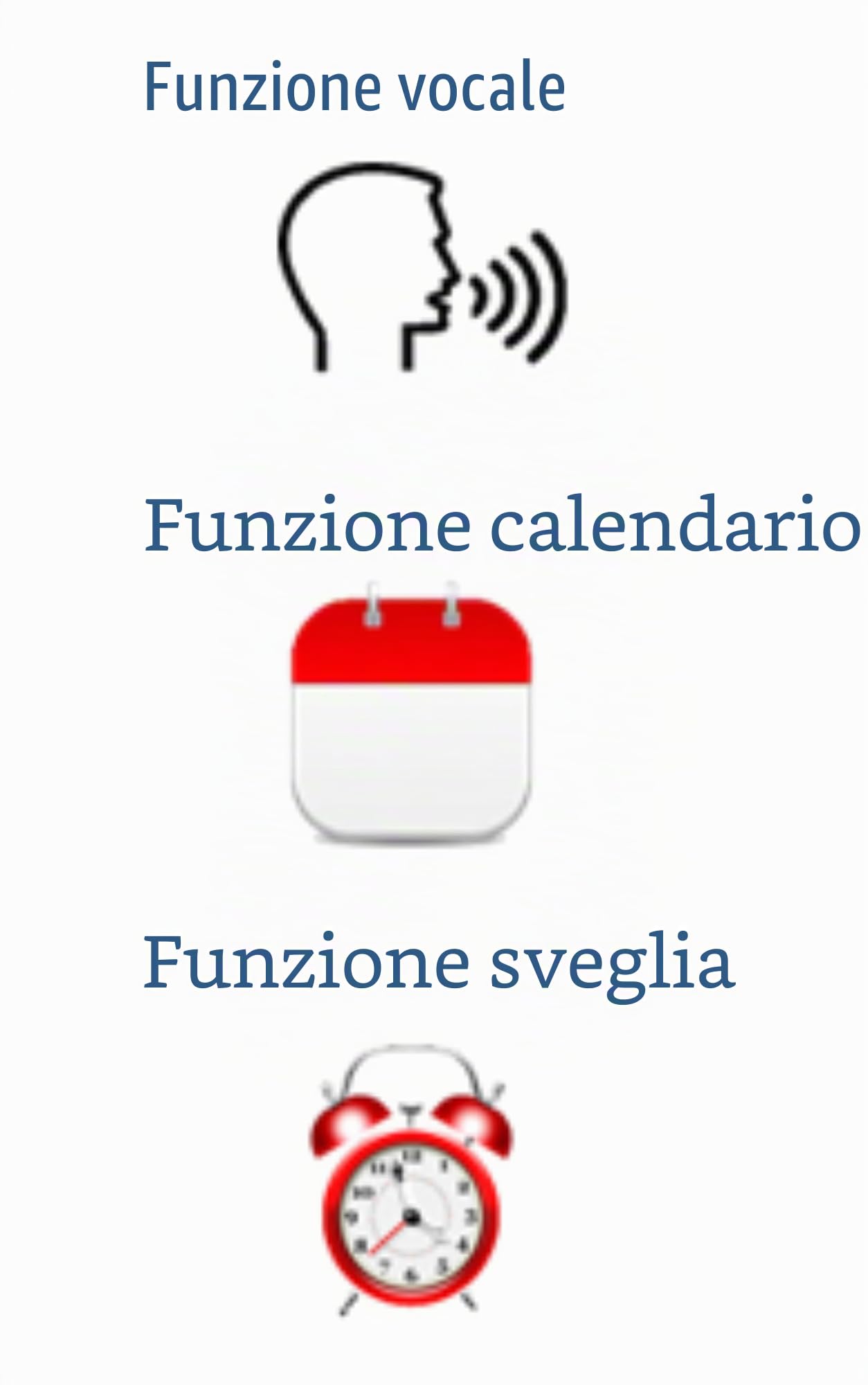 Orologio Parlante STALK 1 – Voce chiara – Data/Ora - Display Digitale – Allarme programmabile - Pulsante Singolo - Cinturino Comodo – Ideale per Anziani e Ipovedenti