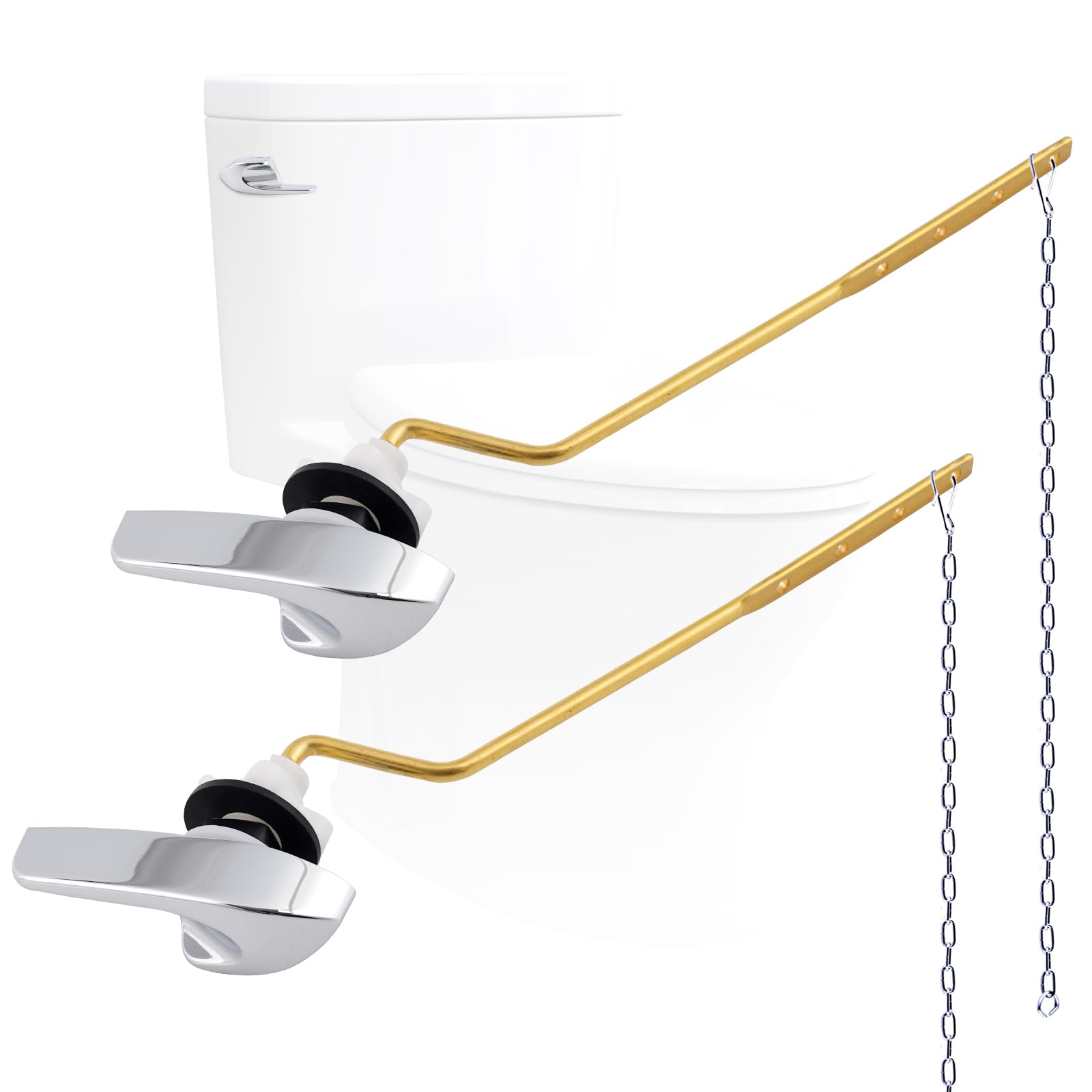 2Pack Universal Side Mount Toilet Handle Replacement Kit