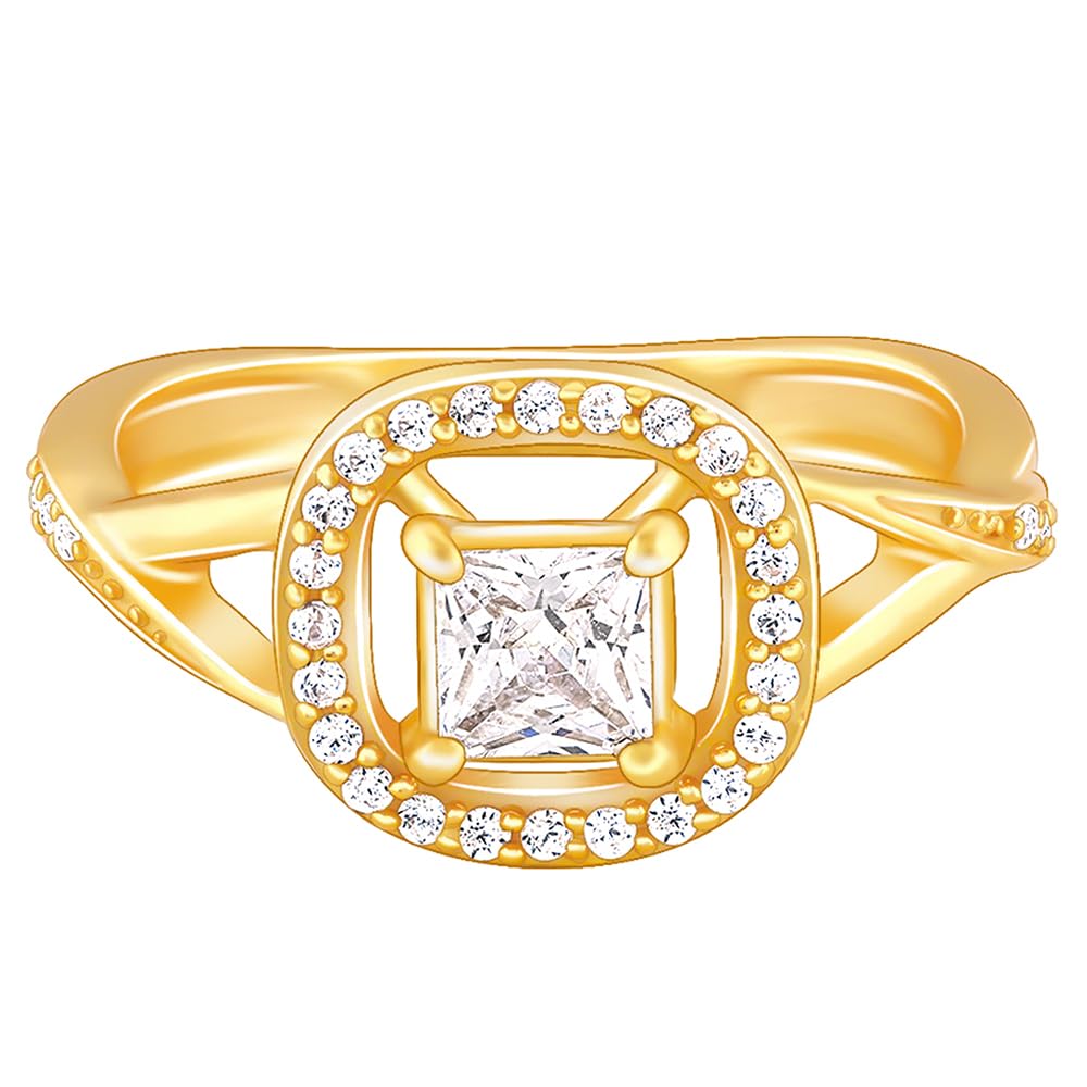 925 Silver Golden Beautiful Bliss Ring,Fixed Size,Indian - 12| Gifts for Women and Girls | With Certificate of Authenticity and 925 Stamp | 6 Months Warranty*-image-39